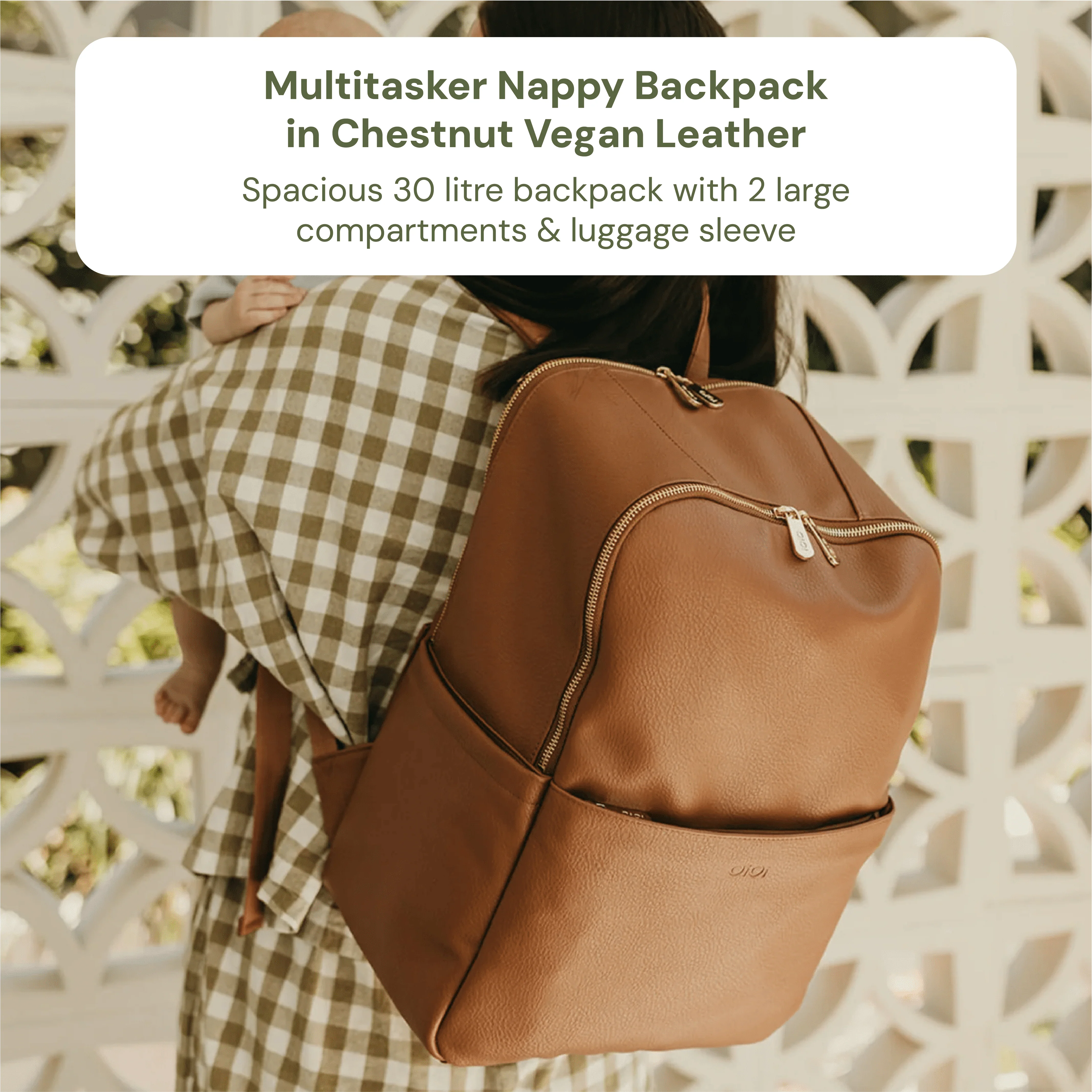 Baby & Toddler Nappy Bag Bundle – Chestnut, Daisy & Gingham - Image 3
