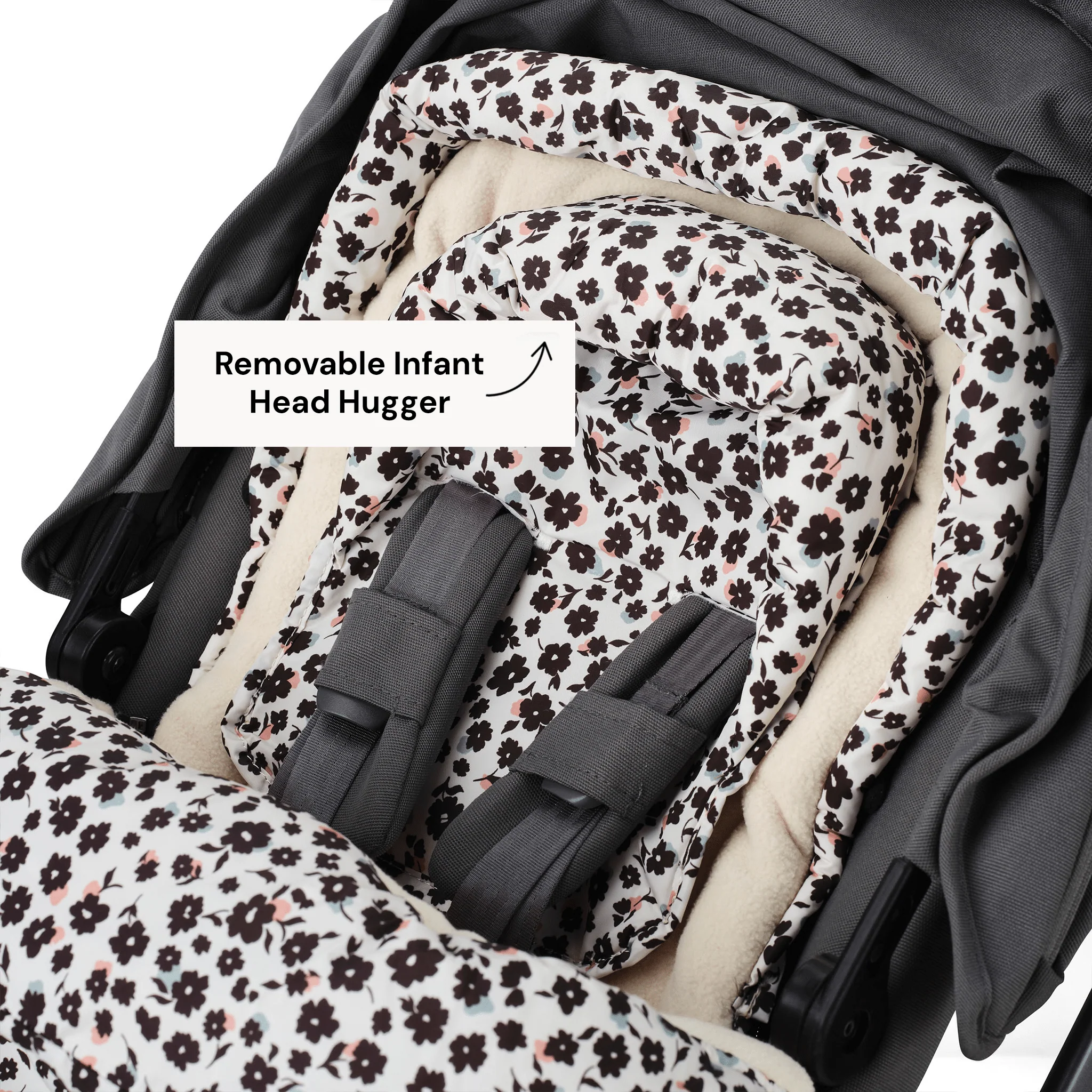 4-in-1 Convertible Footmuff – Ditsy Floral - Image 4