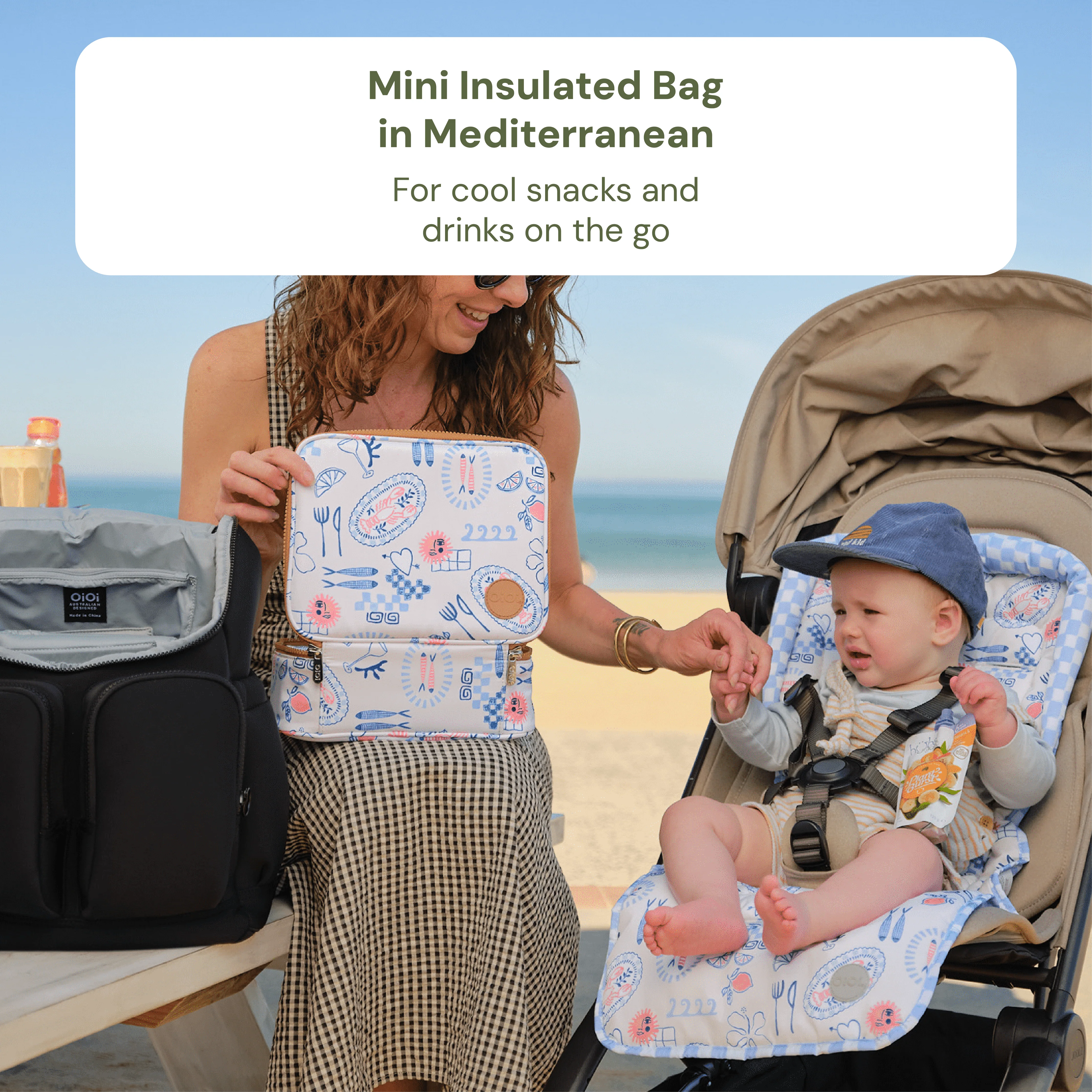 Baby & Toddler Nappy Bag Bundle – Weatherproof, Mediterranean & Gingham (PRE-ORDER FOR MAY DELIVERY) - Image 5