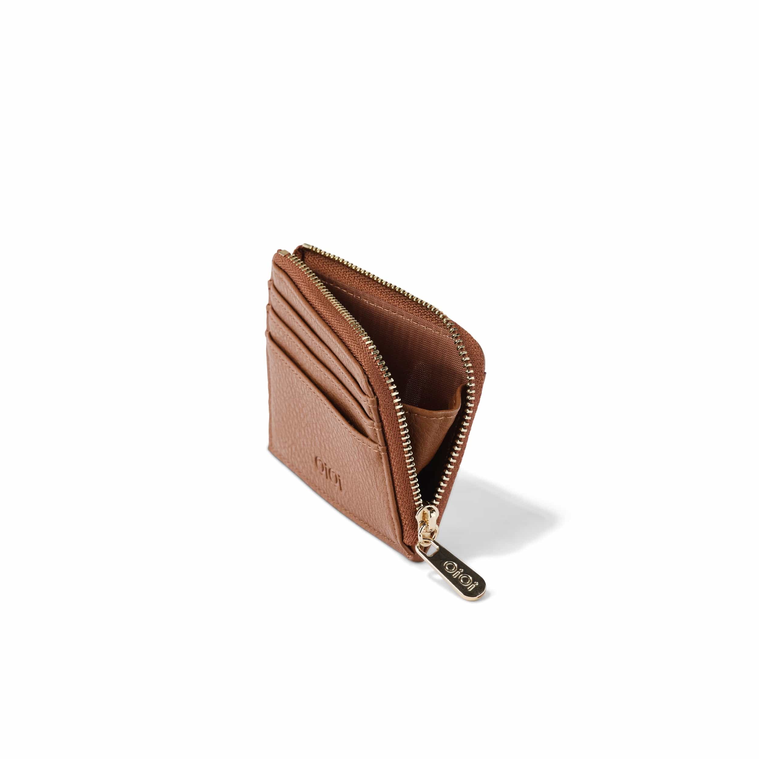 Card Wallet - Chestnut Vegan Leather - Image 3