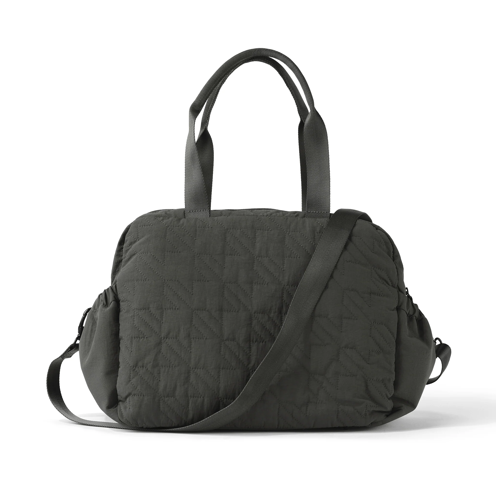 Carry All Nappy Bag - Olive Houndstooth Quilt - Image 9