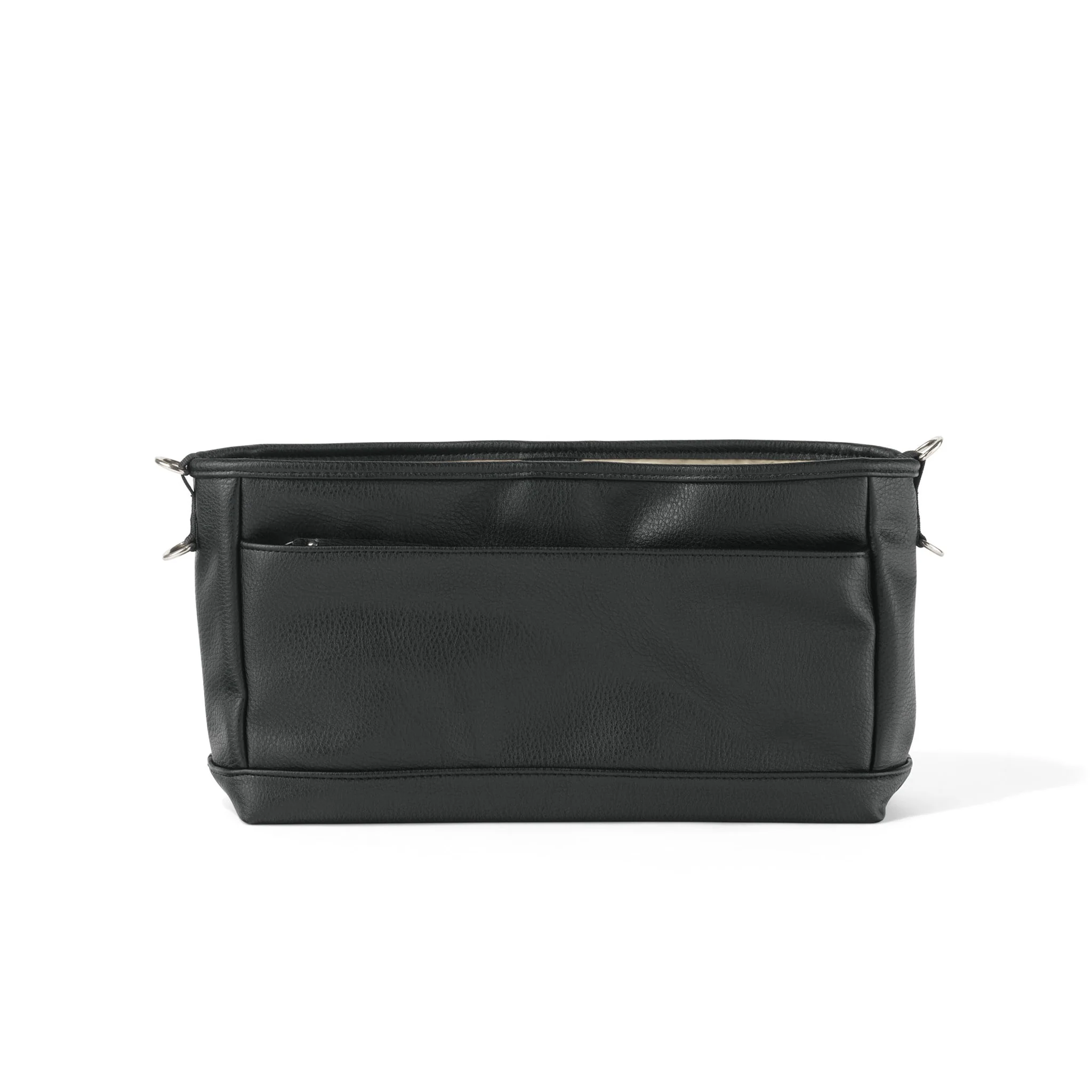 Signature Pram Caddy - Black Dimple Vegan Leather - Image 4