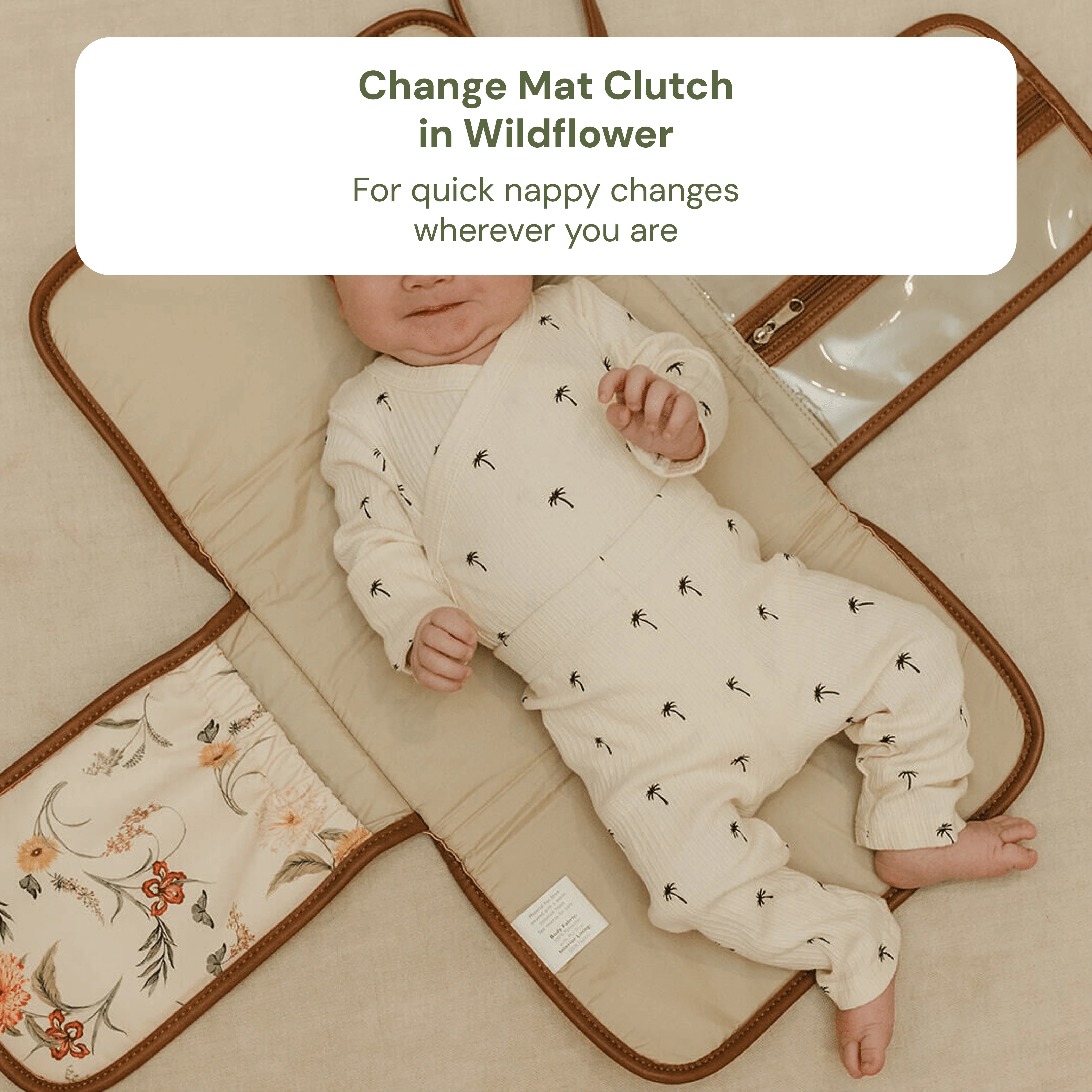 First Time Parent Nappy Bag Bundle - Oat & Wildflower (PRE-ORDER FOR MAY DELIVERY) - Image 5