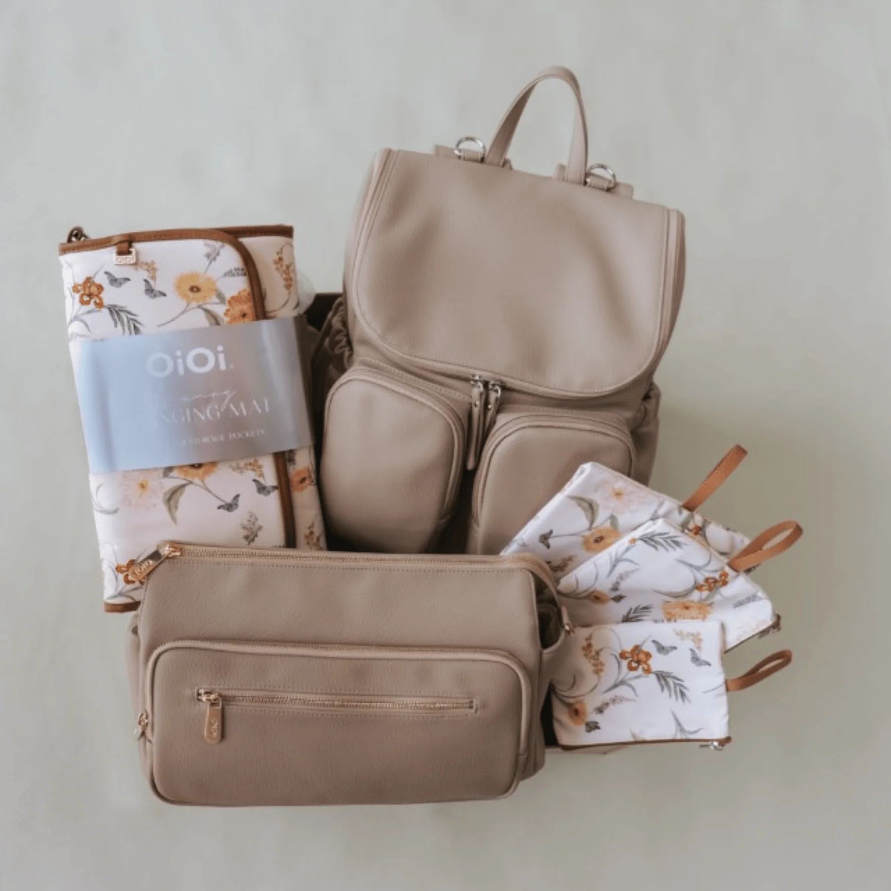 First Time Parent Nappy Bag Bundle - Oat & Wildflower (PRE-ORDER FOR MAY DELIVERY) - Image 7