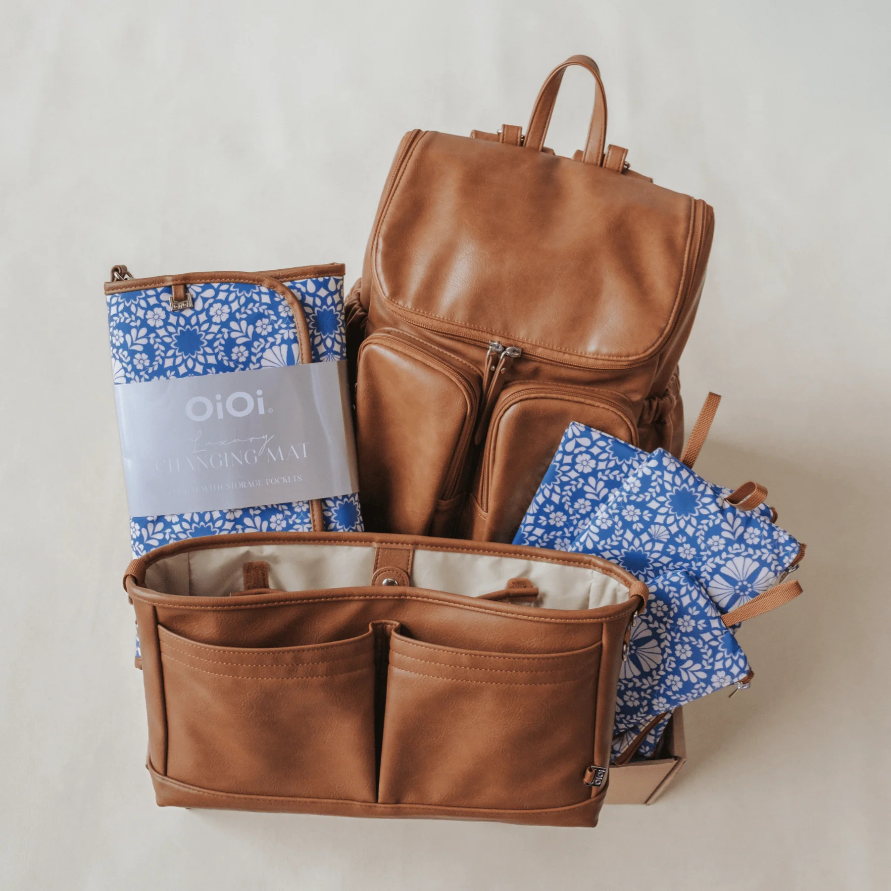 First Time Parent Nappy Bag Bundle -  Tan & Moroccan - Image 7