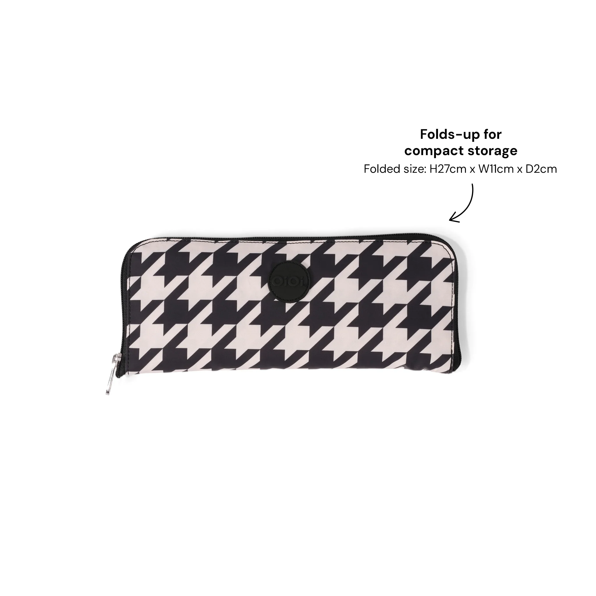Fold-Up Tote - Houndstooth - Image 5