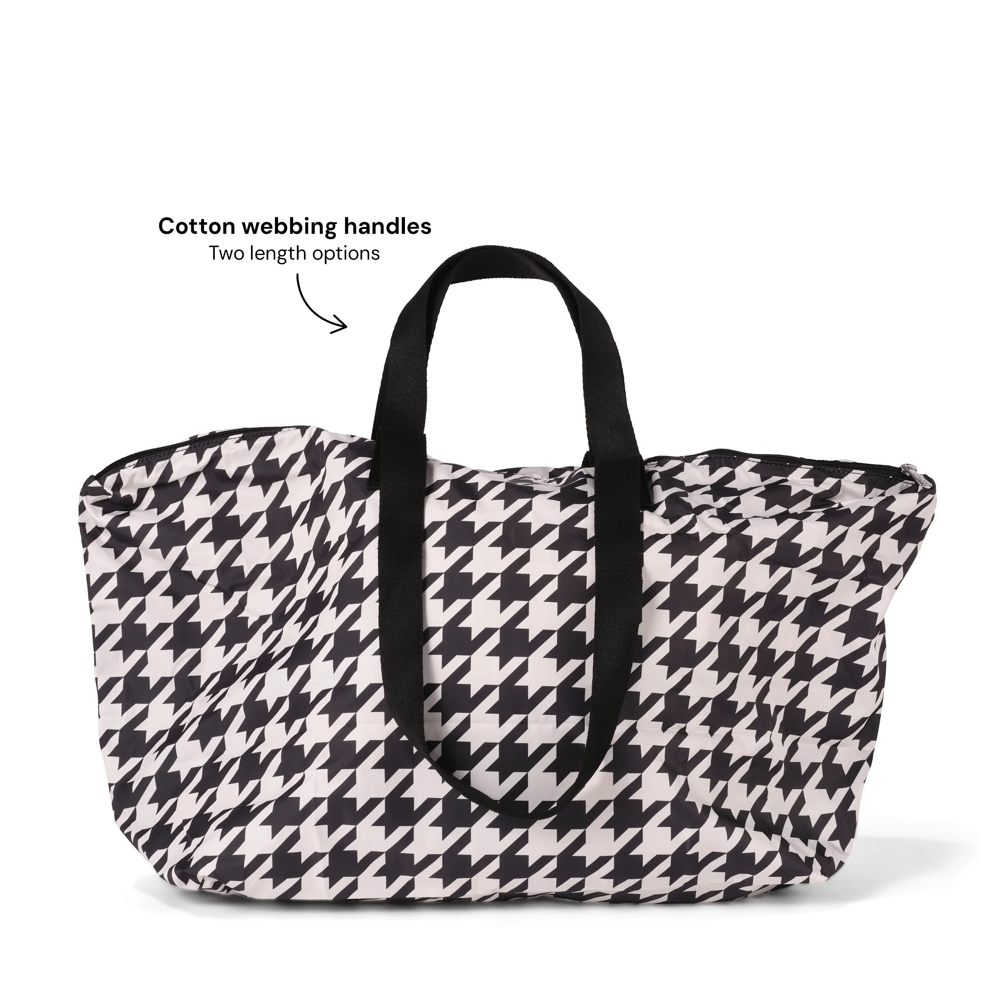Fold-Up Tote - Houndstooth - Image 6