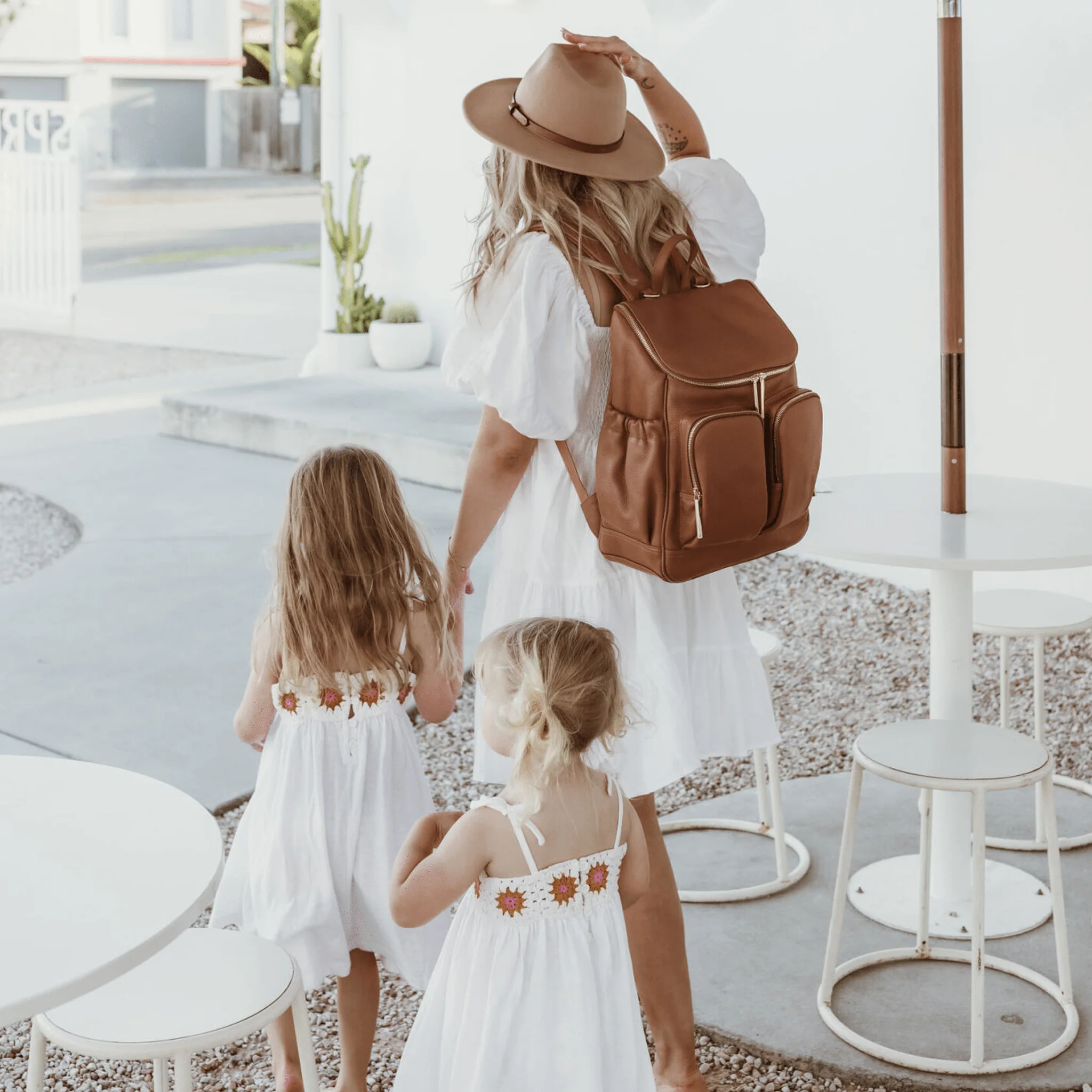 Signature Nappy Backpack - Terracotta Genuine Leather - Image 12
