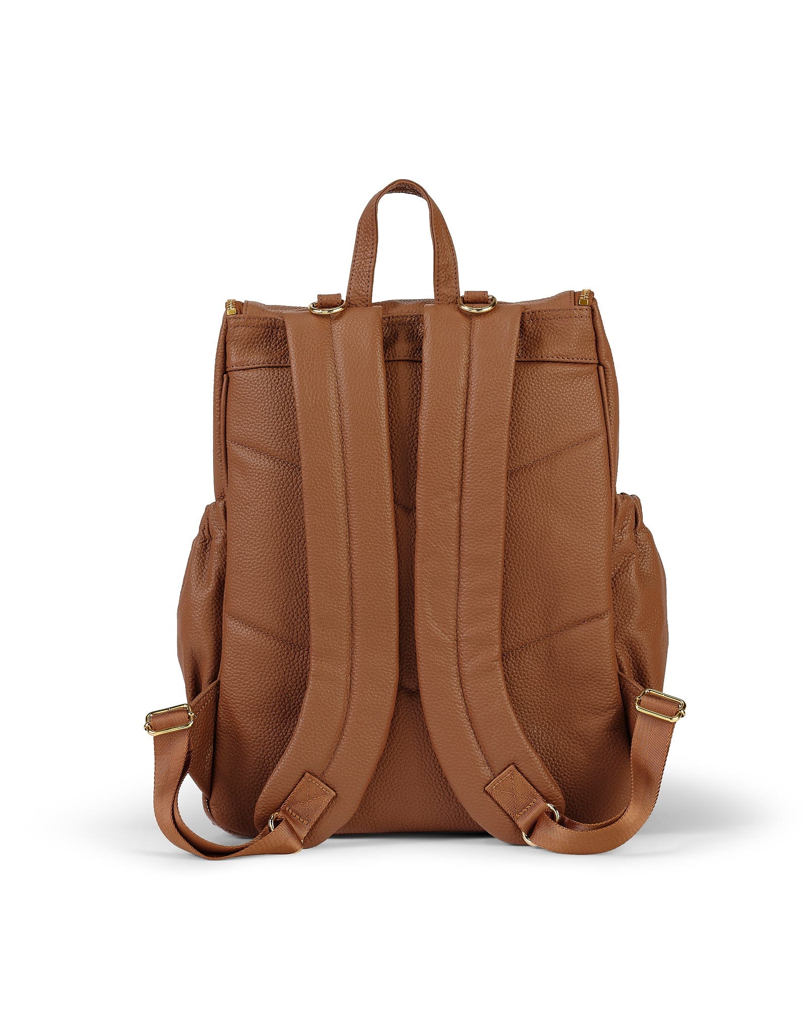 Signature Nappy Backpack - Terracotta Genuine Leather - Image 5