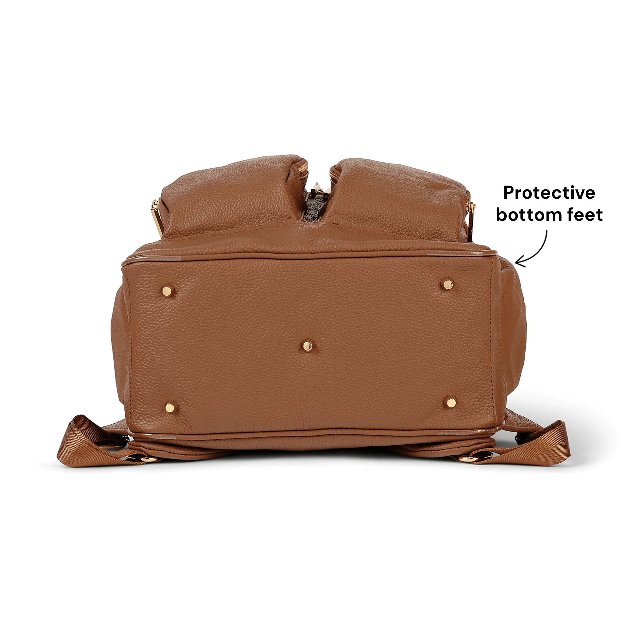 Signature Nappy Backpack - Terracotta Genuine Leather - Image 7