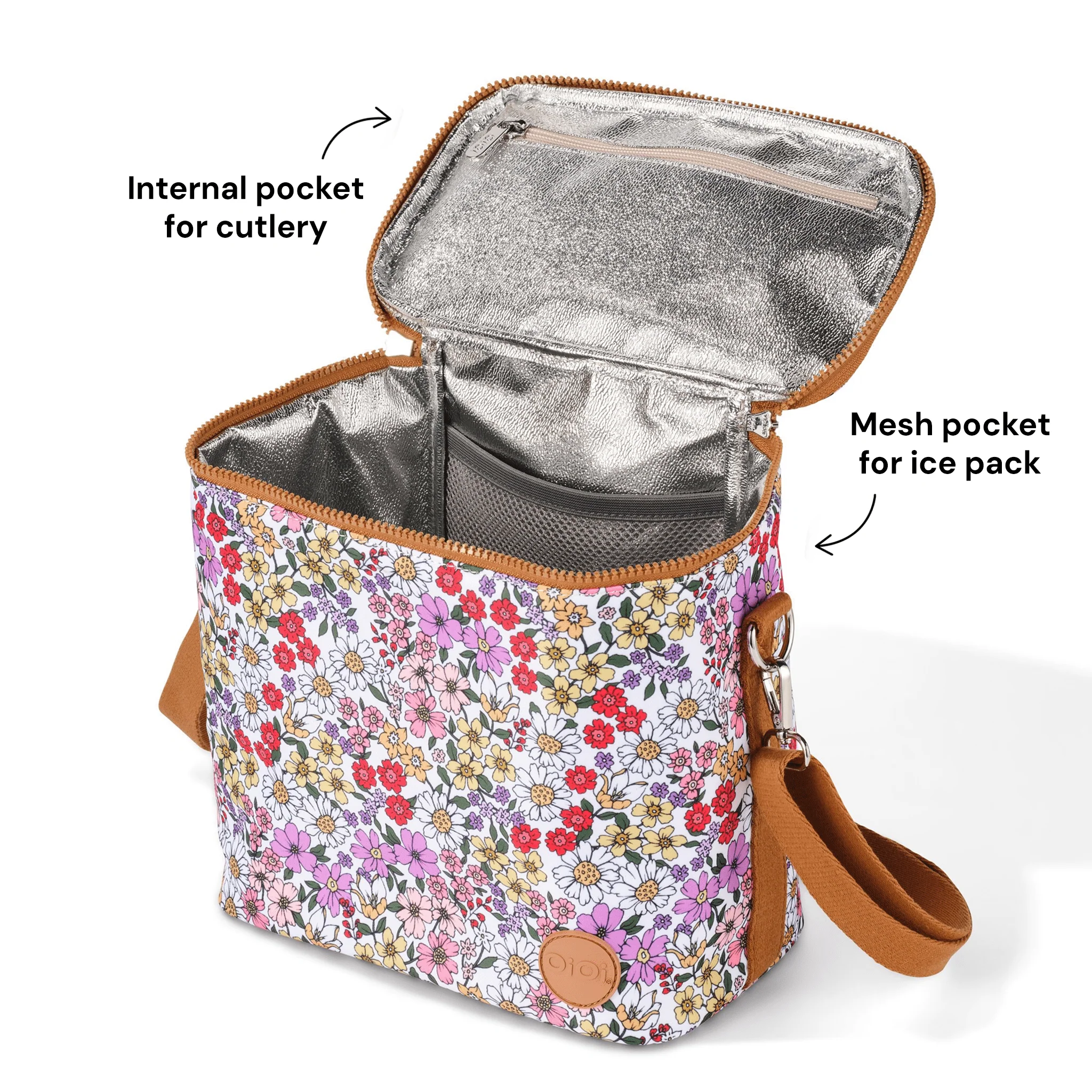 Midi Insulated Lunch Bag/Pumping Bag - Daisy - Image 6