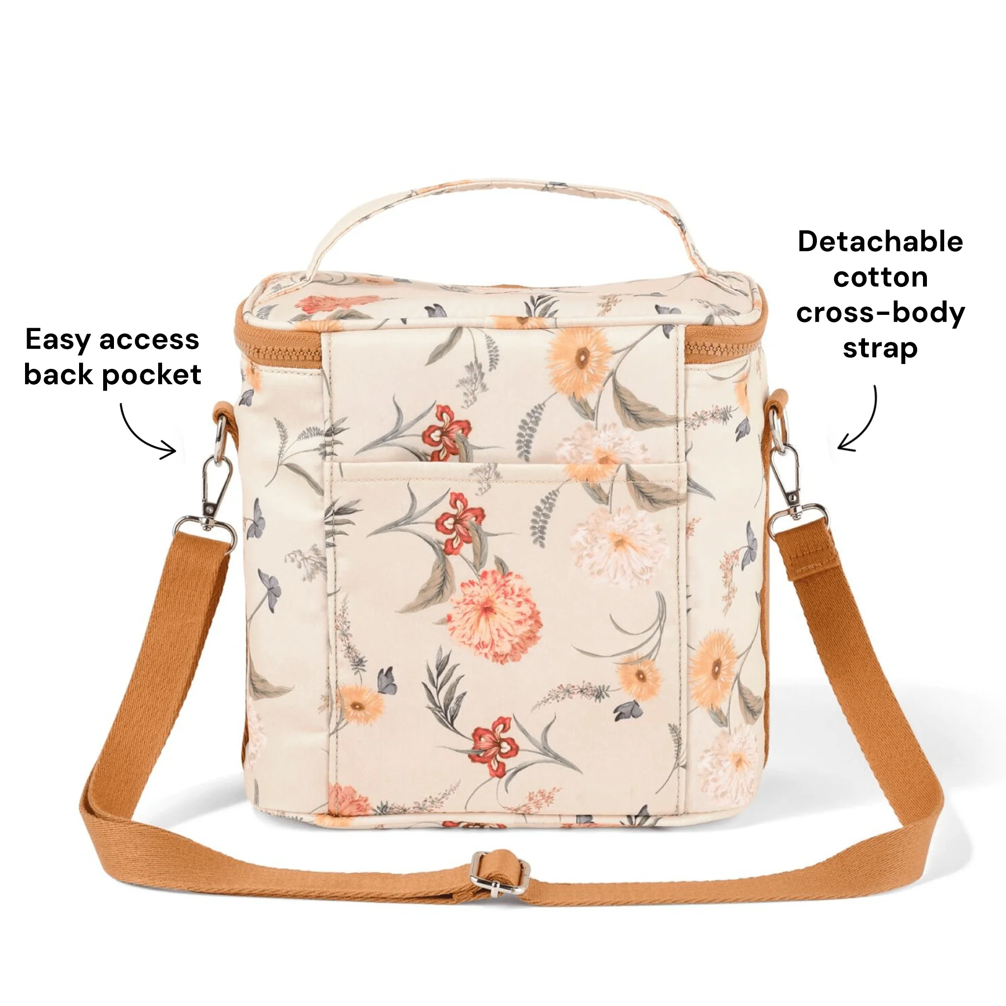 Midi Insulated Lunch Bag/Pumping Bag - Wildflower - Image 7