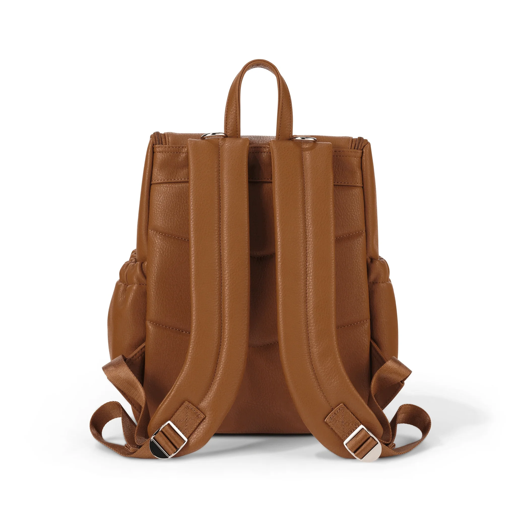 Signature Mini Backpack 2.0 - Chestnut Brown Vegan Leather - Image 10