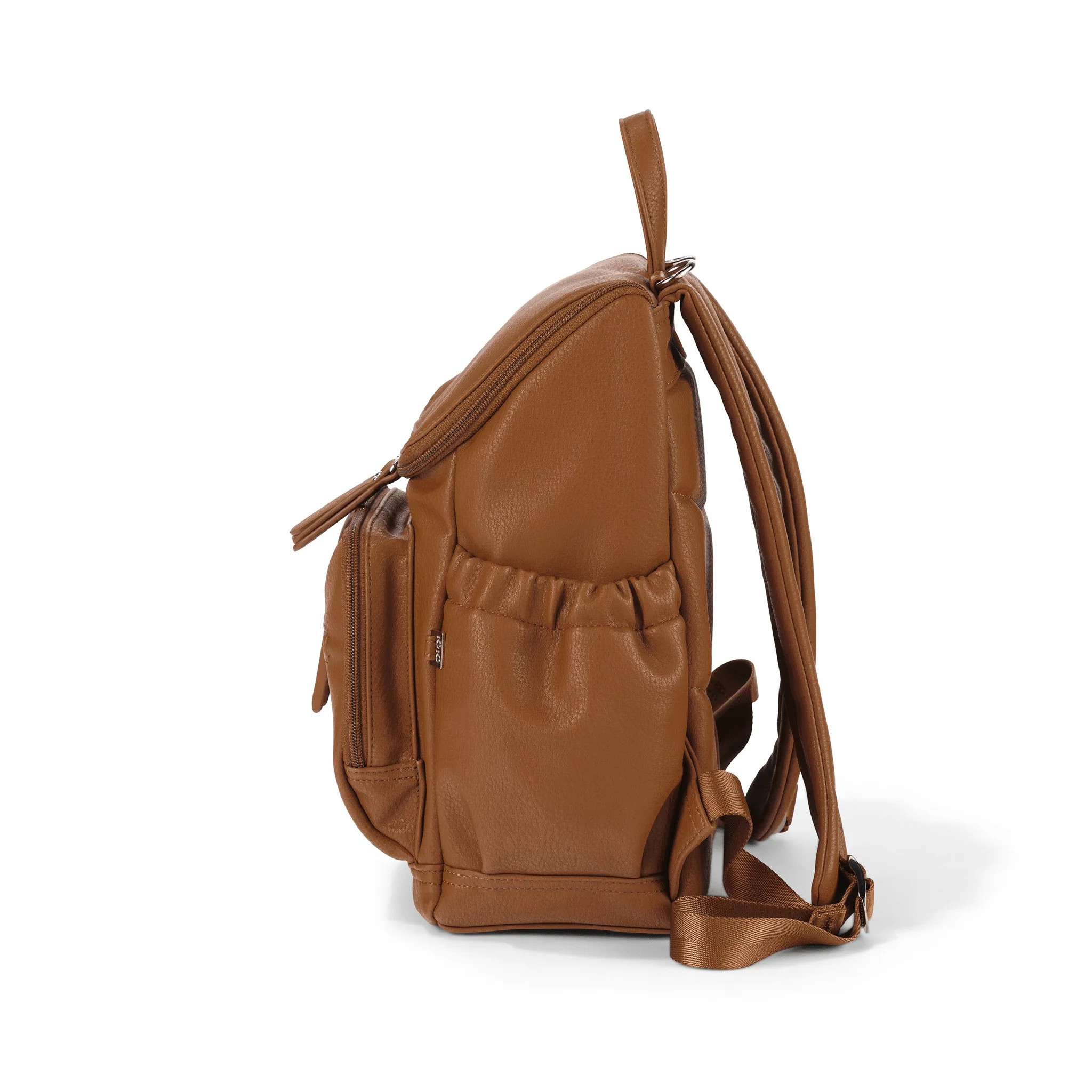 Signature Mini Backpack 2.0 - Chestnut Brown Vegan Leather - Image 9