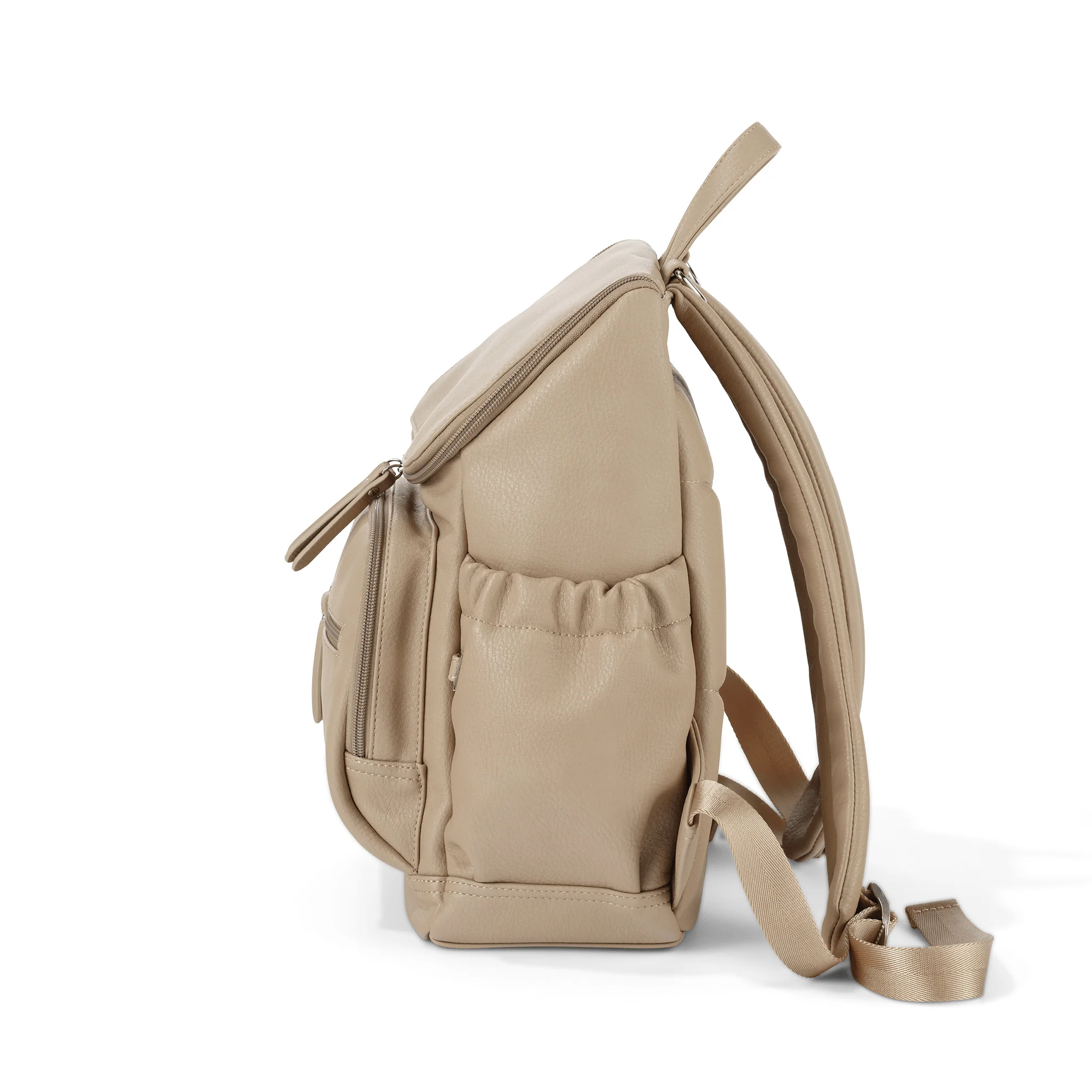 Signature Mini Backpack 2.0 - Oat Vegan Leather - Image 8