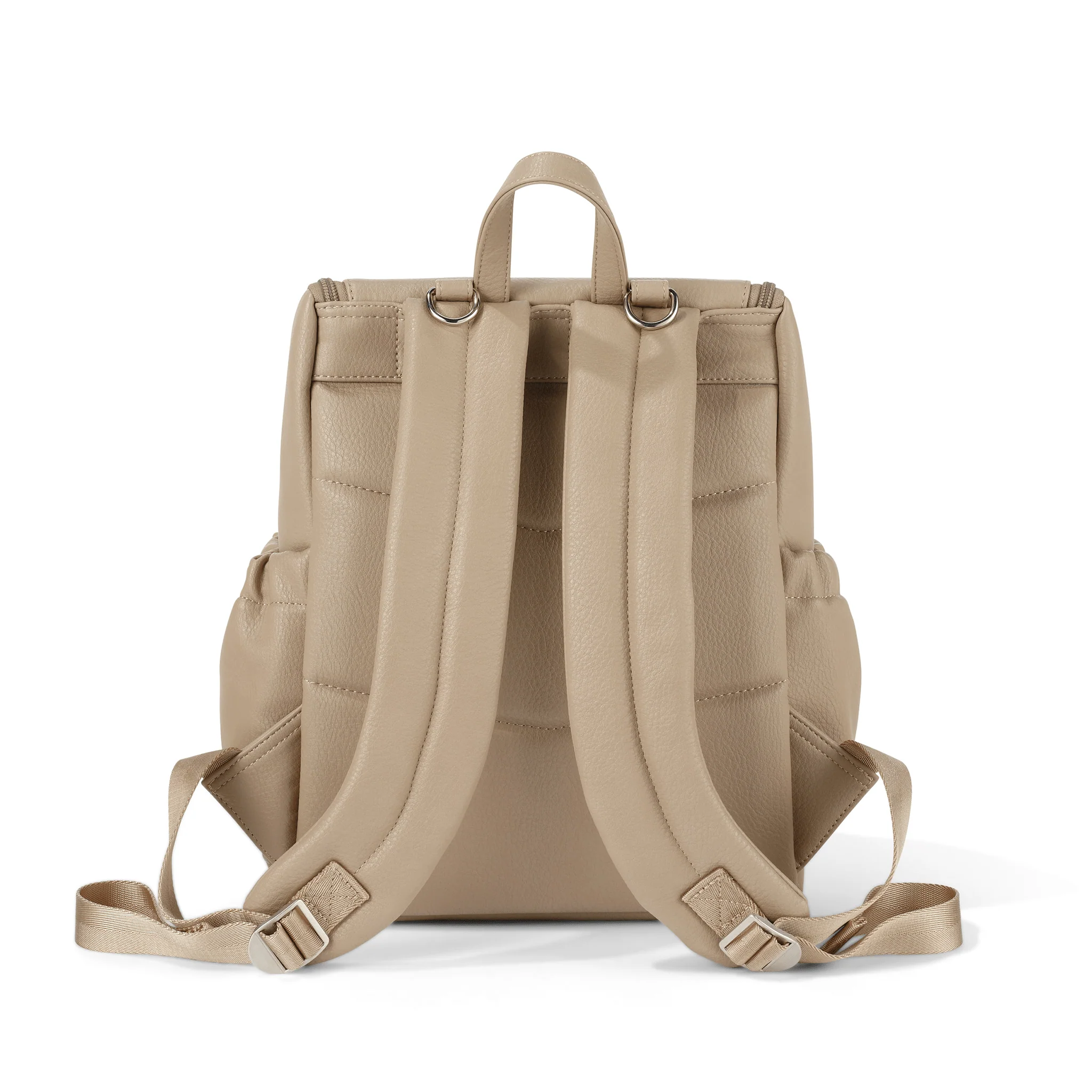 Signature Mini Backpack 2.0 - Oat Vegan Leather - Image 9