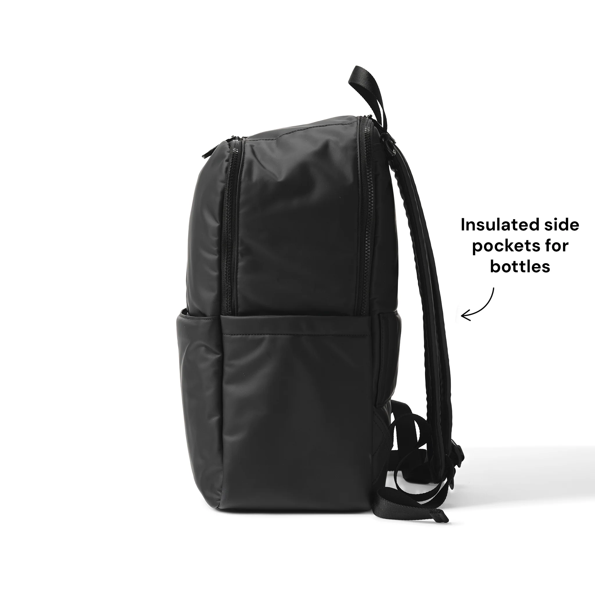 Multitasker Nappy Backpack - Black Weatherproof - Image 5