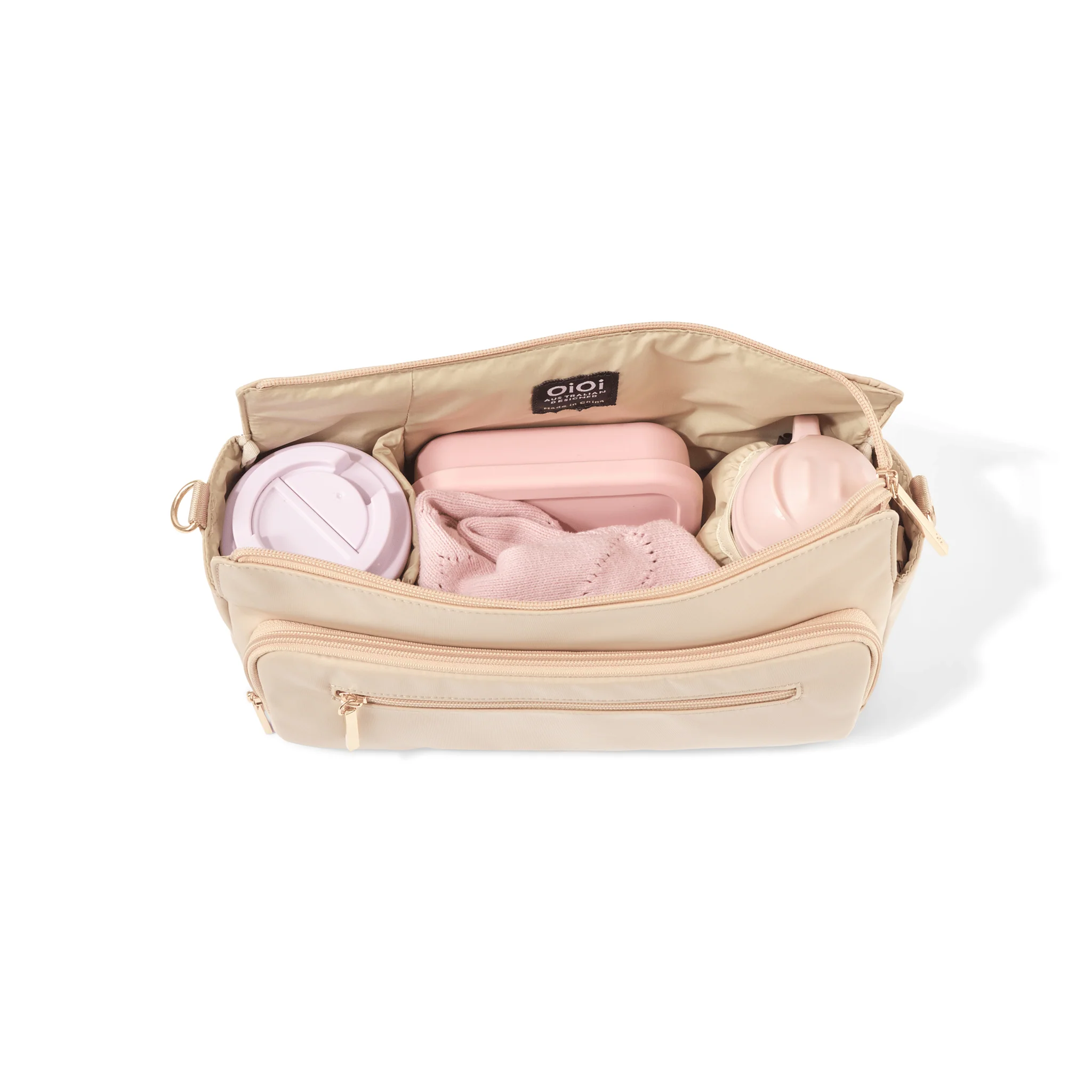 Multitasker Pram Caddy 2.0 - Beige Nylon - Image 8