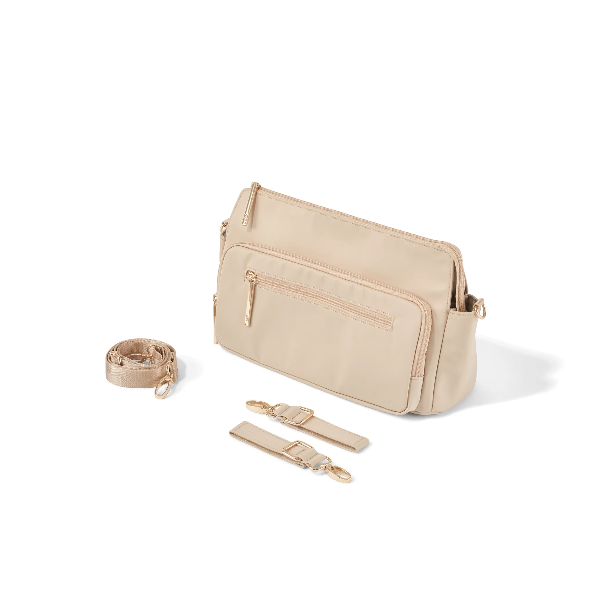 Multitasker Pram Caddy 2.0 - Beige Nylon - Image 9