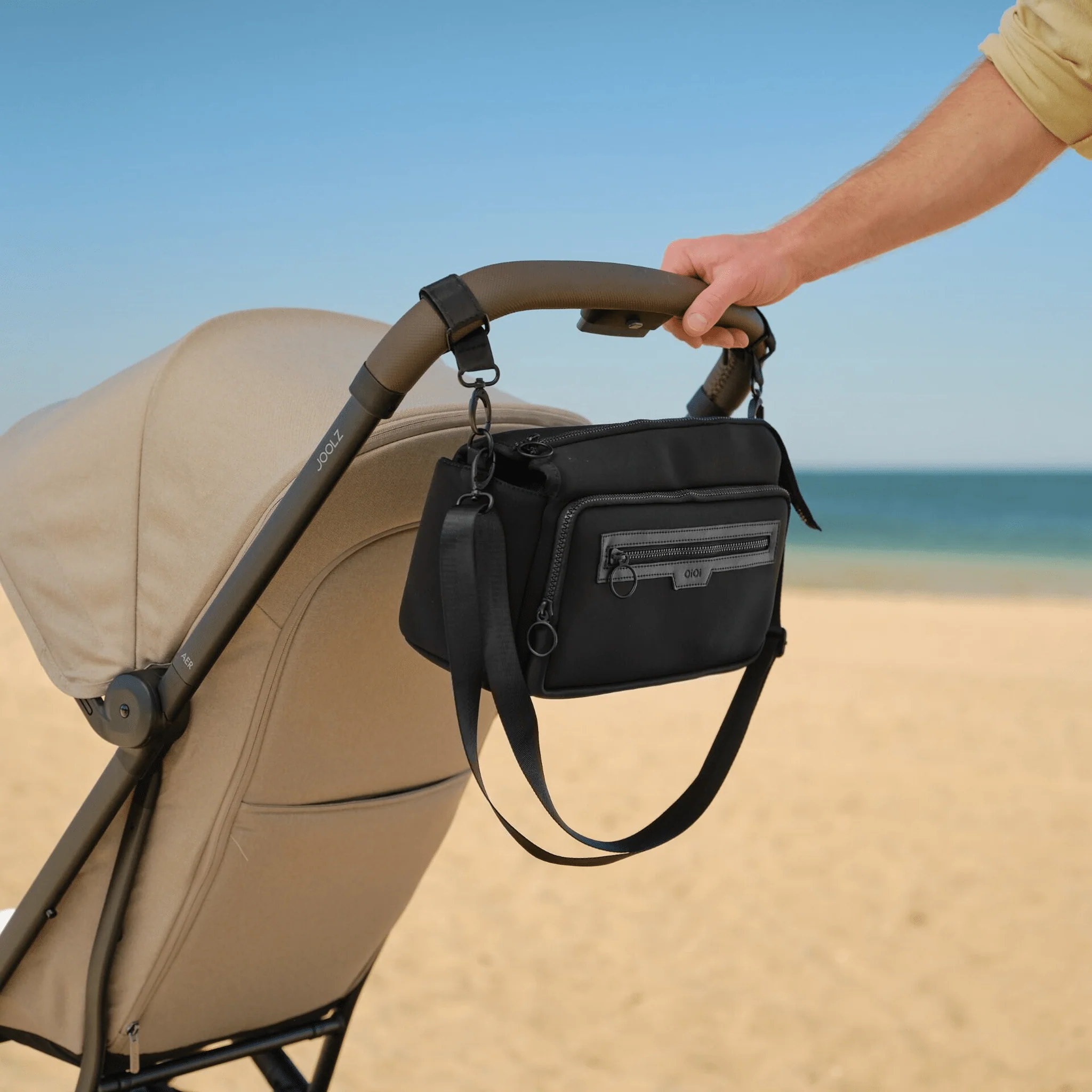 Multitasker Pram Caddy 2.0 - Black Neoprene - Image 4