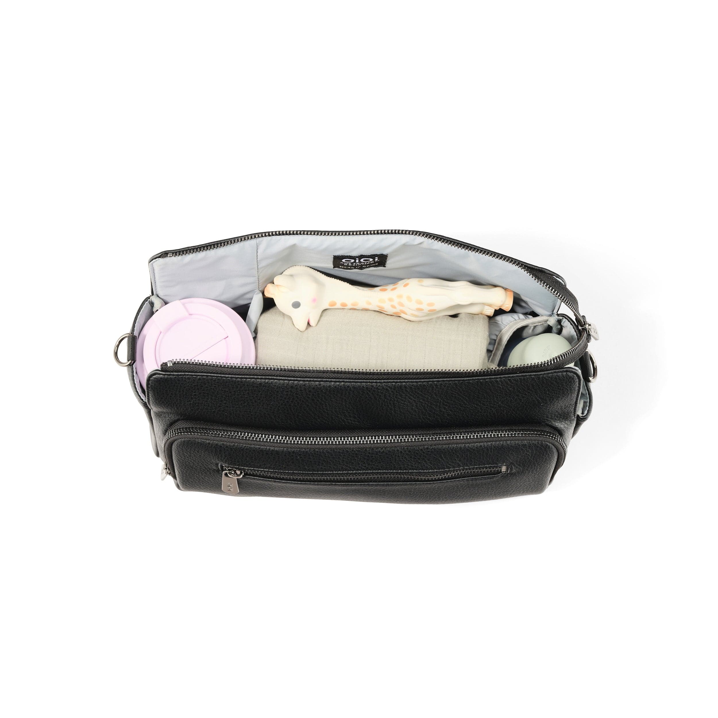 Multitasker Pram Caddy 2.0 - Black Vegan Leather - Image 6
