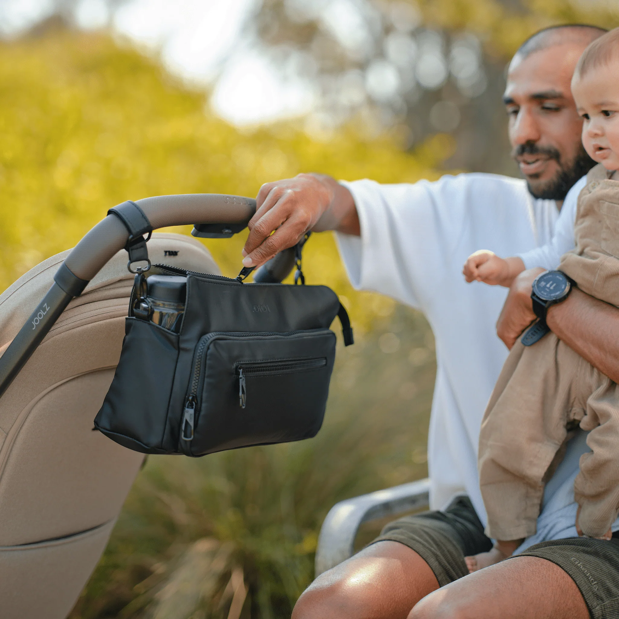 Multitasker Pram Caddy 2.0 - Black Weatherproof - Image 4