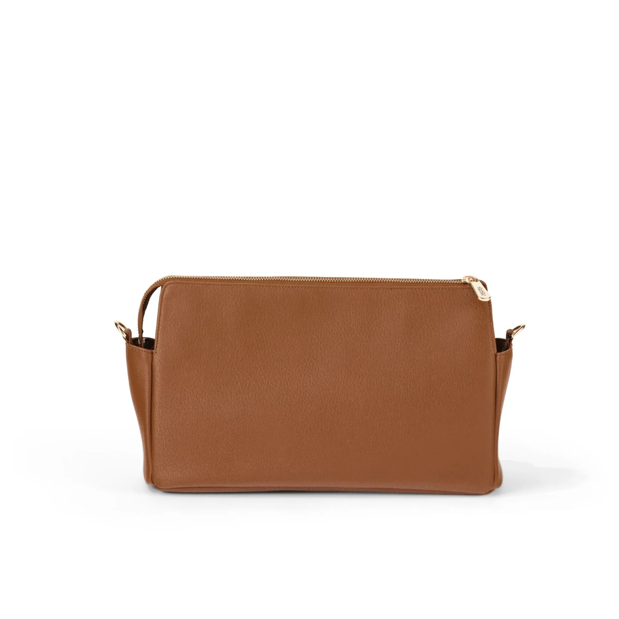 Multitasker Pram Caddy 2.0 - Chestnut Brown Vegan Leather - Image 6