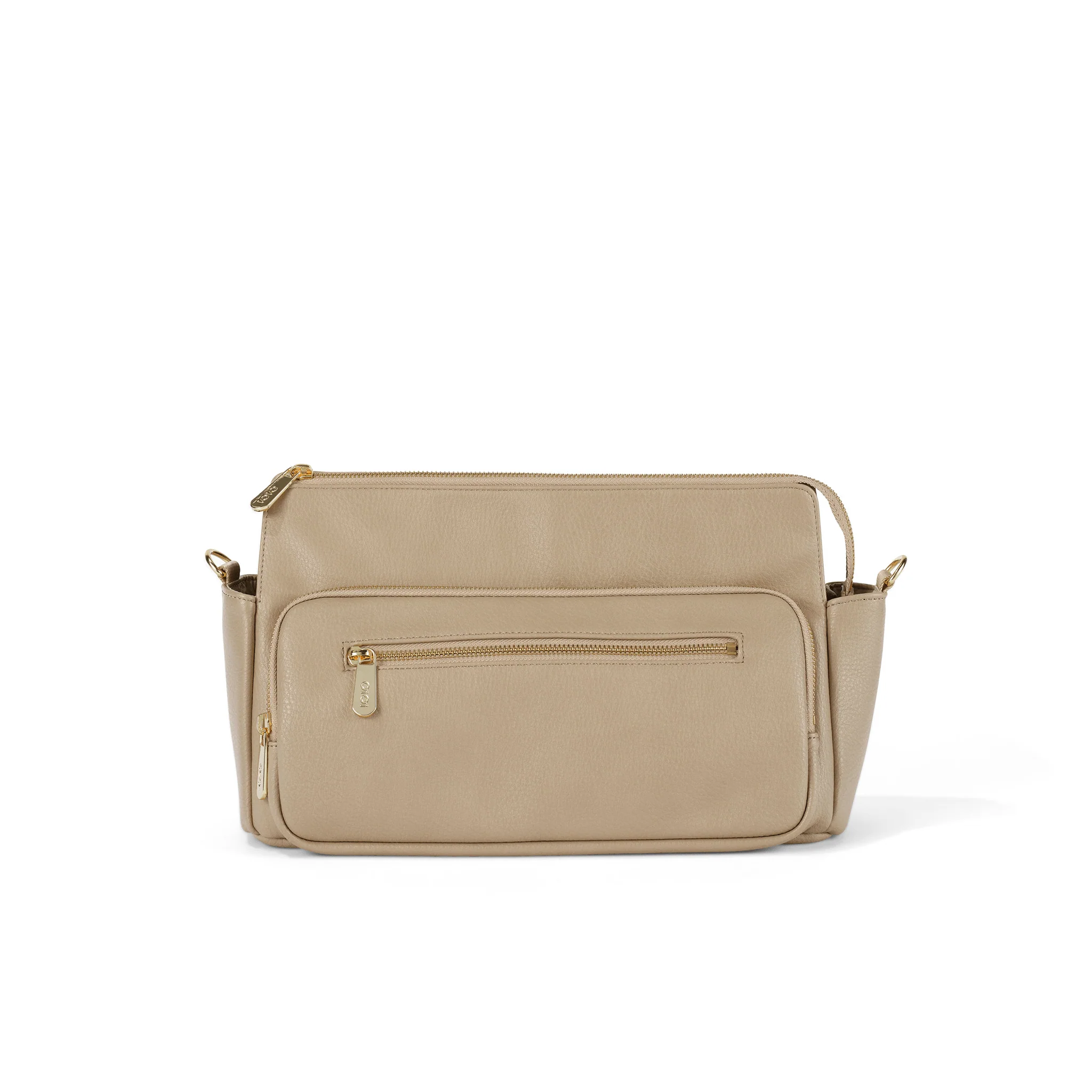 Multitasker Pram Caddy 2.0 - Oat Vegan Leather - Image 5