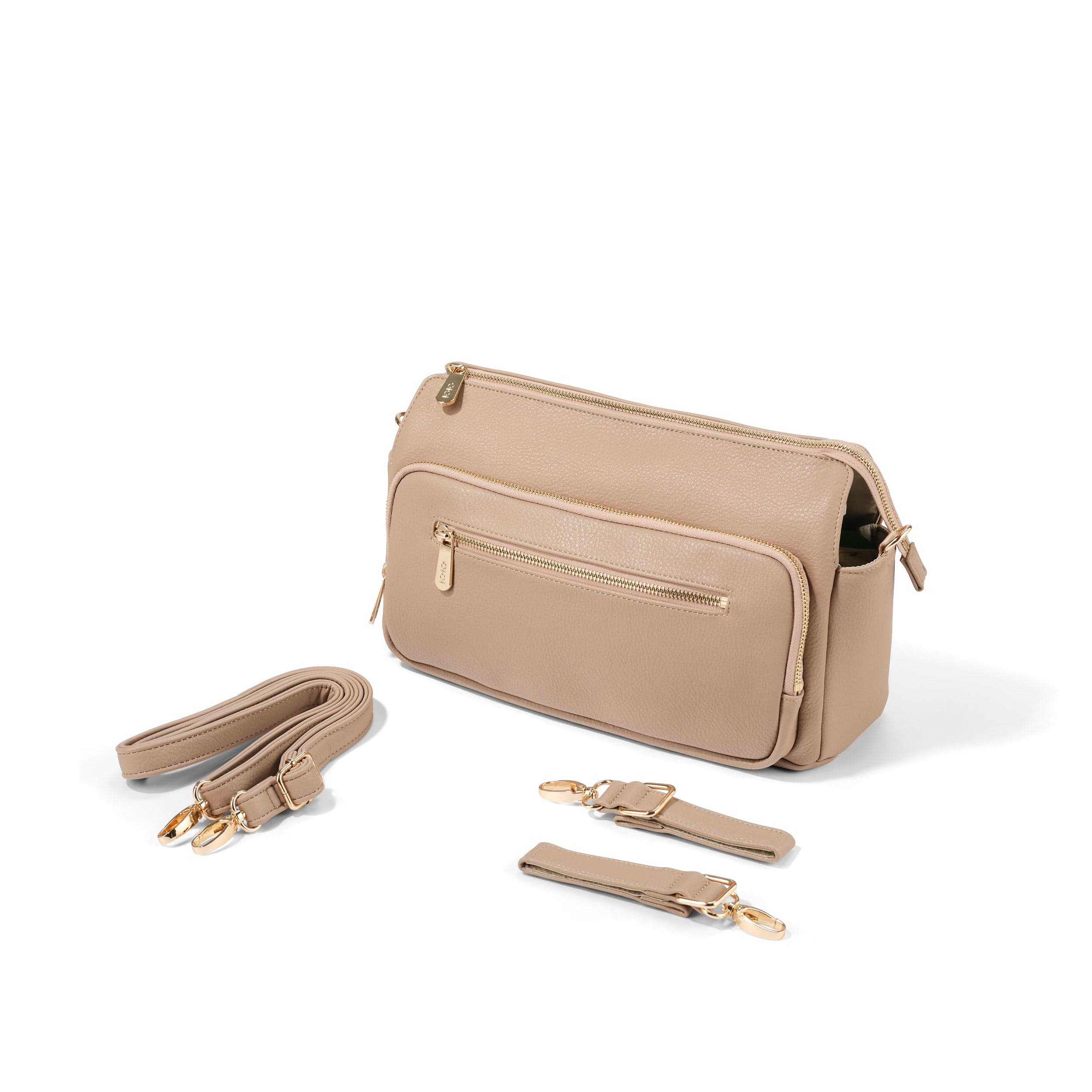 Multitasker Pram Caddy 2.0 - Oat Vegan Leather - Image 7