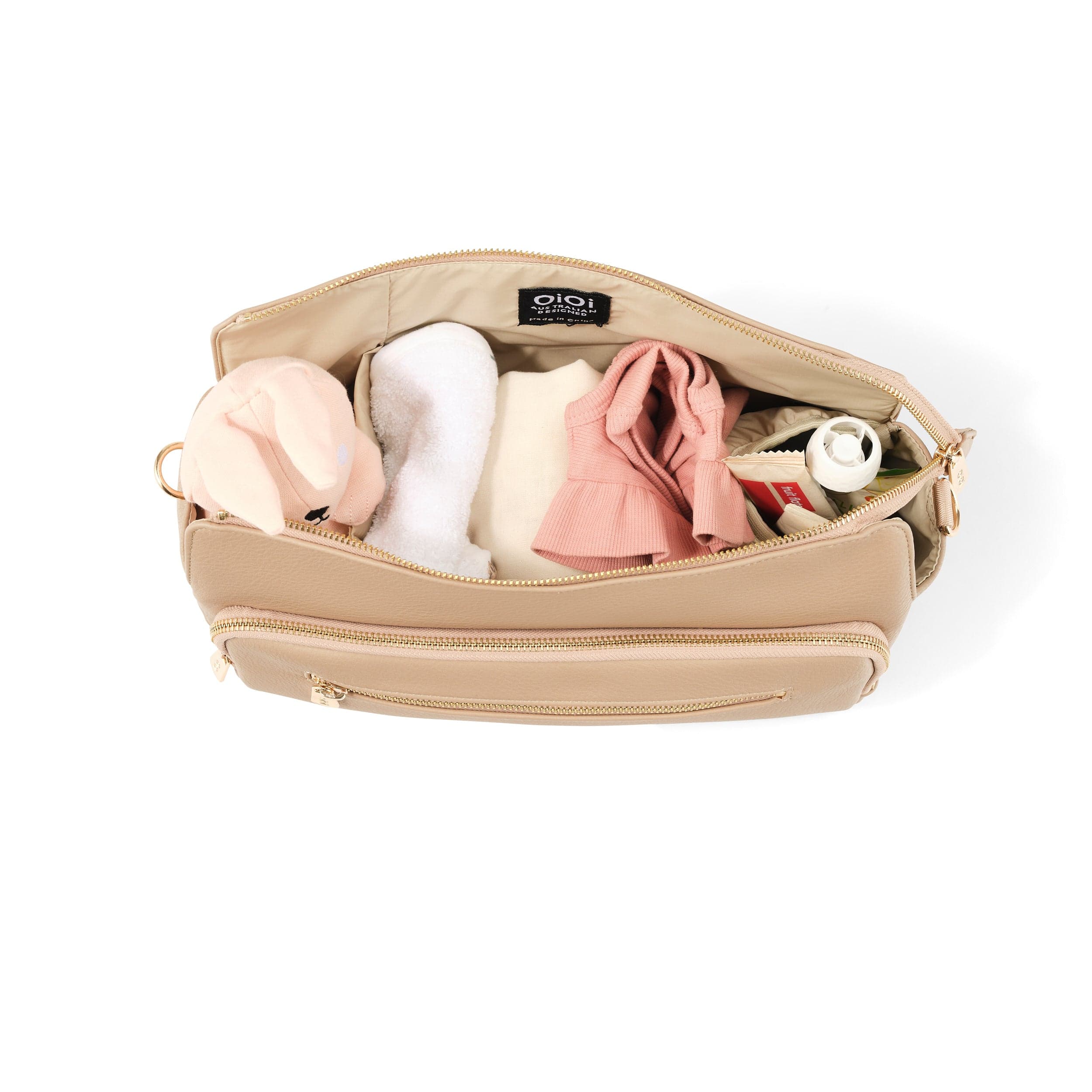 Multitasker Pram Caddy 2.0 - Oat Vegan Leather - Image 8