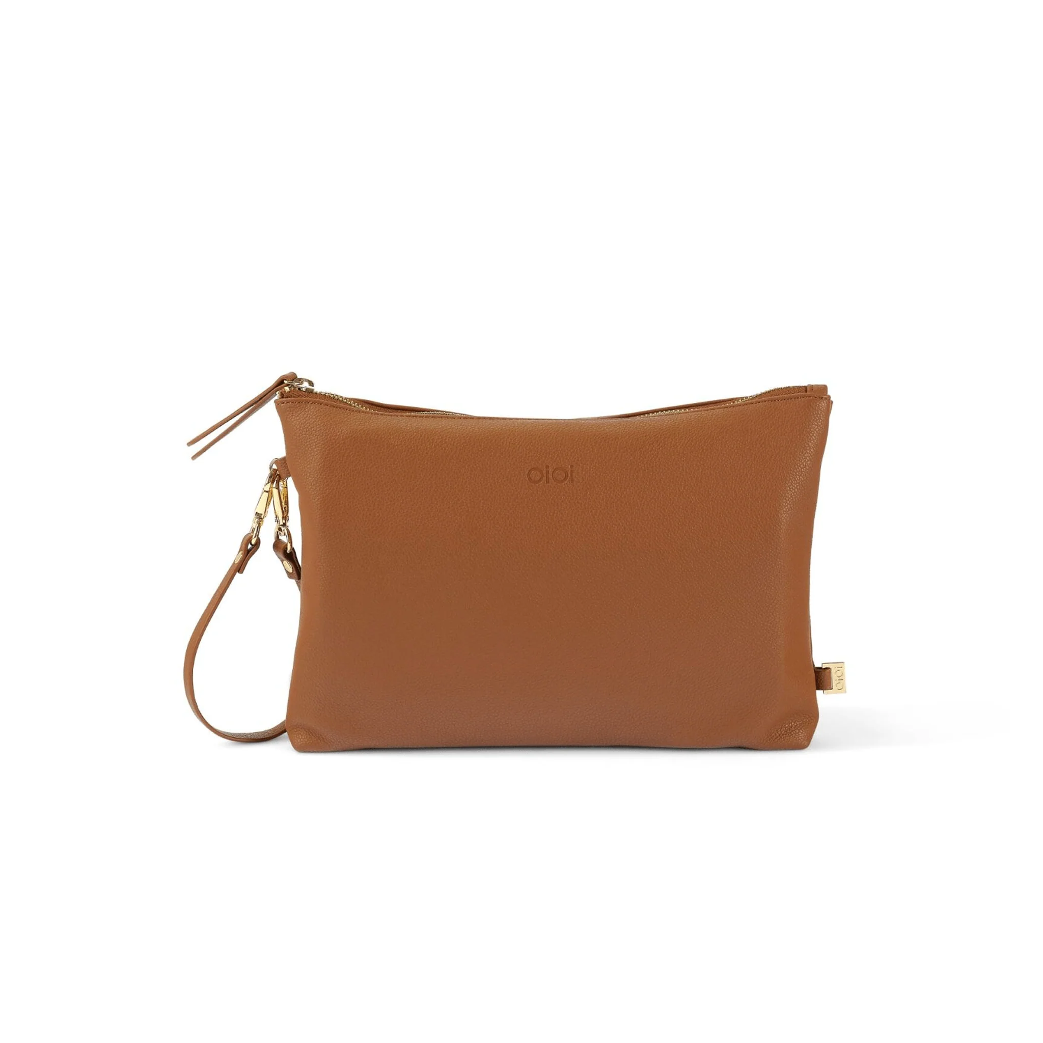 Nappy Changing Pouch - Chestnut Brown Vegan Leather - Image 6