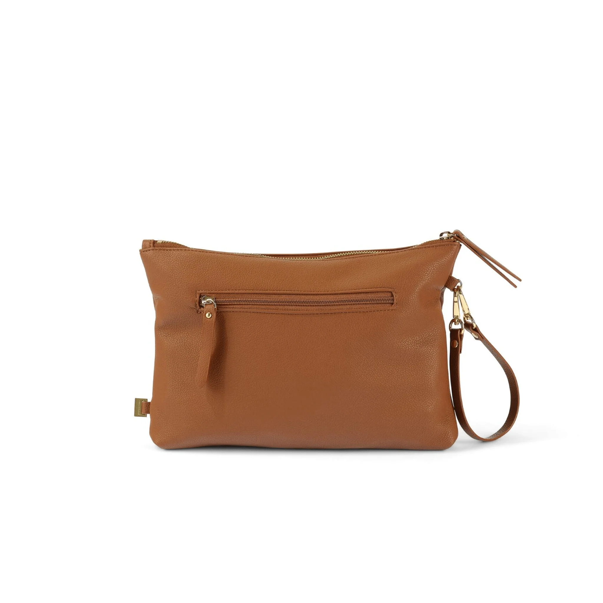 Nappy Changing Pouch - Chestnut Brown Vegan Leather - Image 7