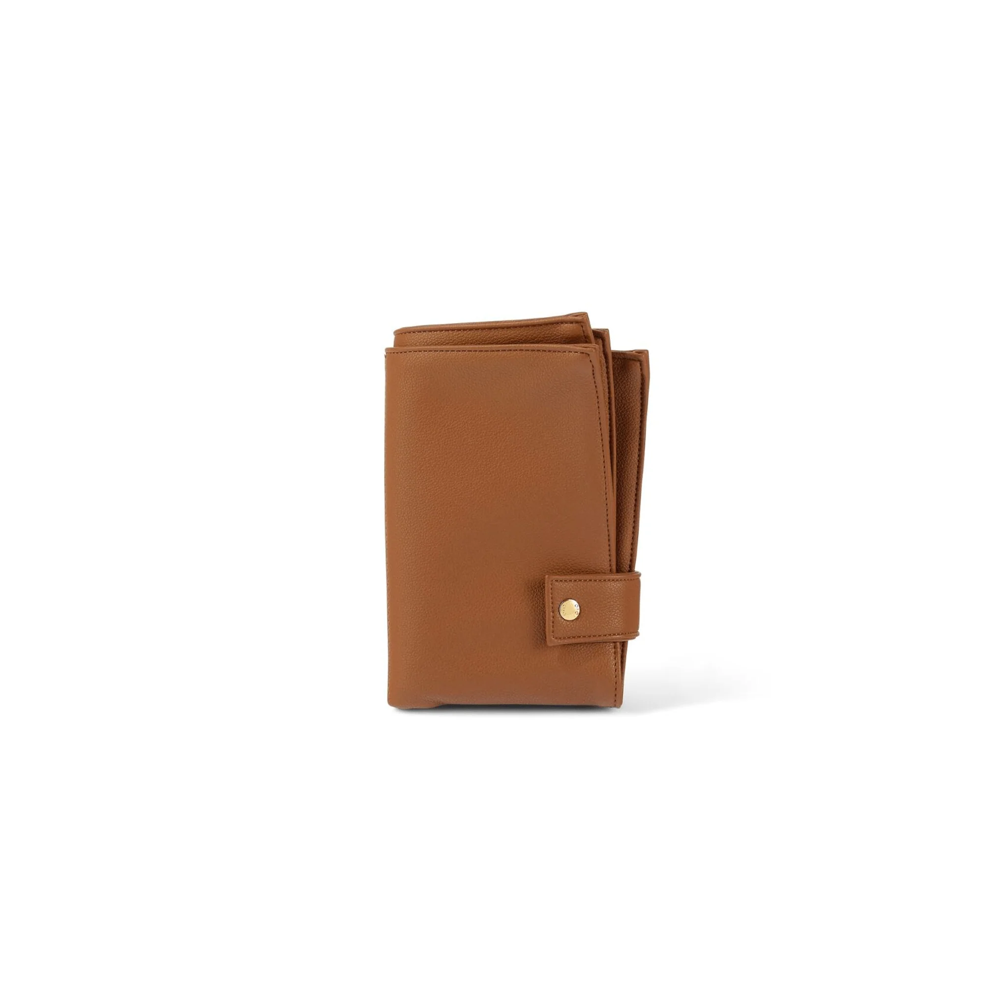 Nappy Changing Pouch - Chestnut Brown Vegan Leather - Image 8