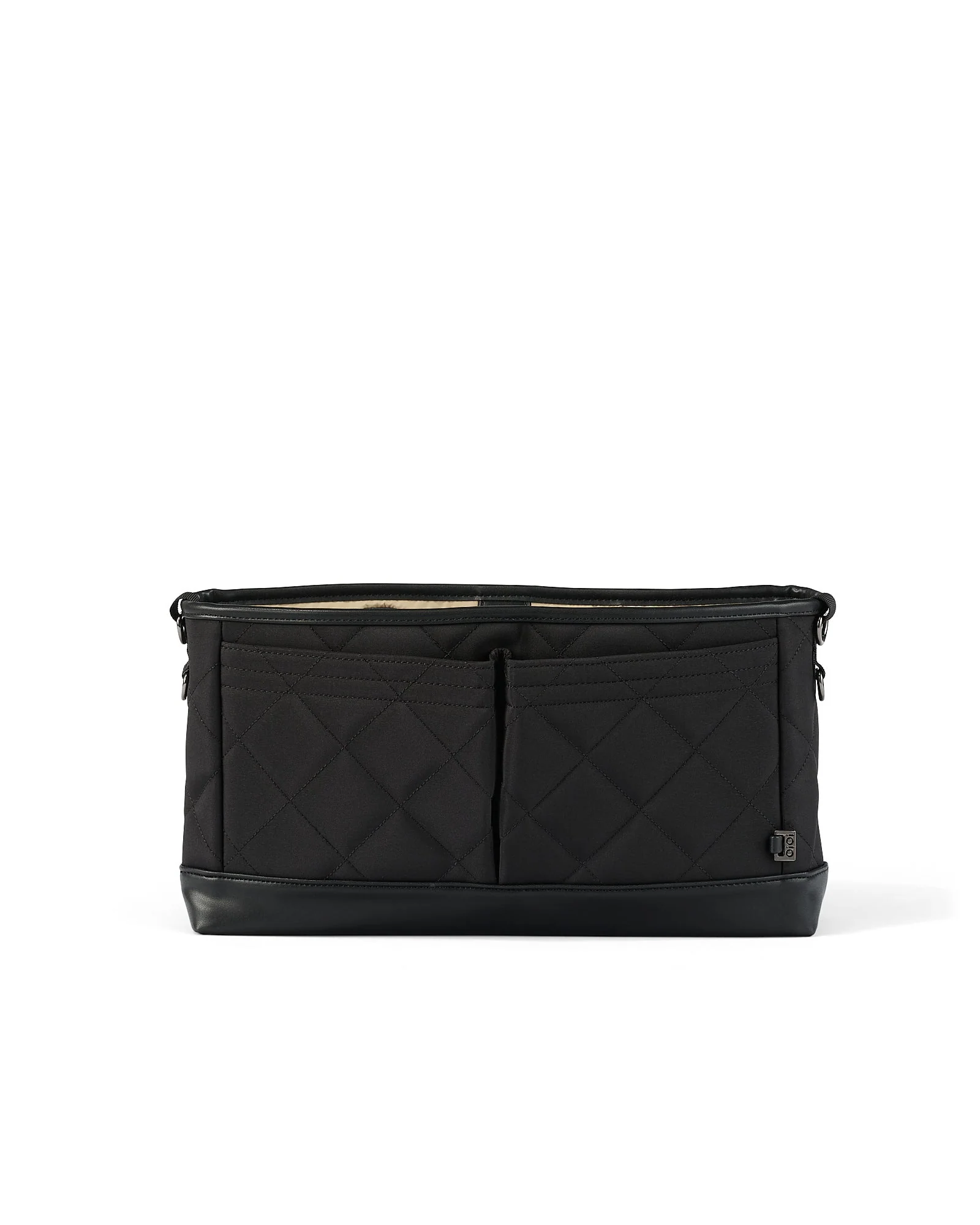 Signature Pram Caddy - Black Diamond Quilt Nylon - Image 6