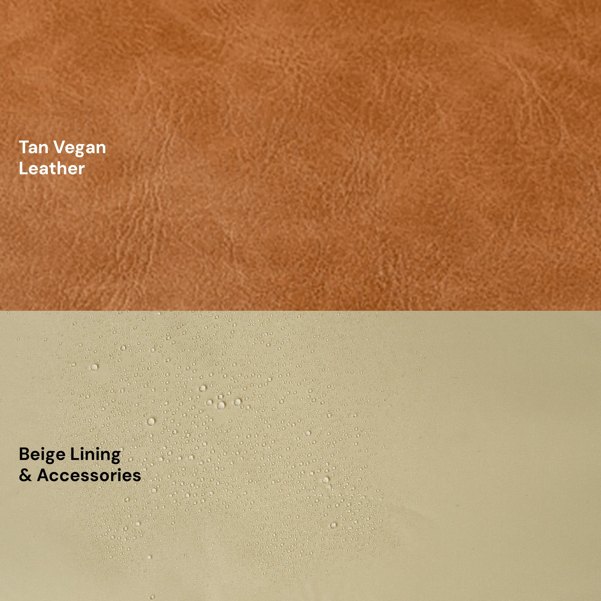Signature Nappy Backpack - Tan Vegan Leather - Image 12