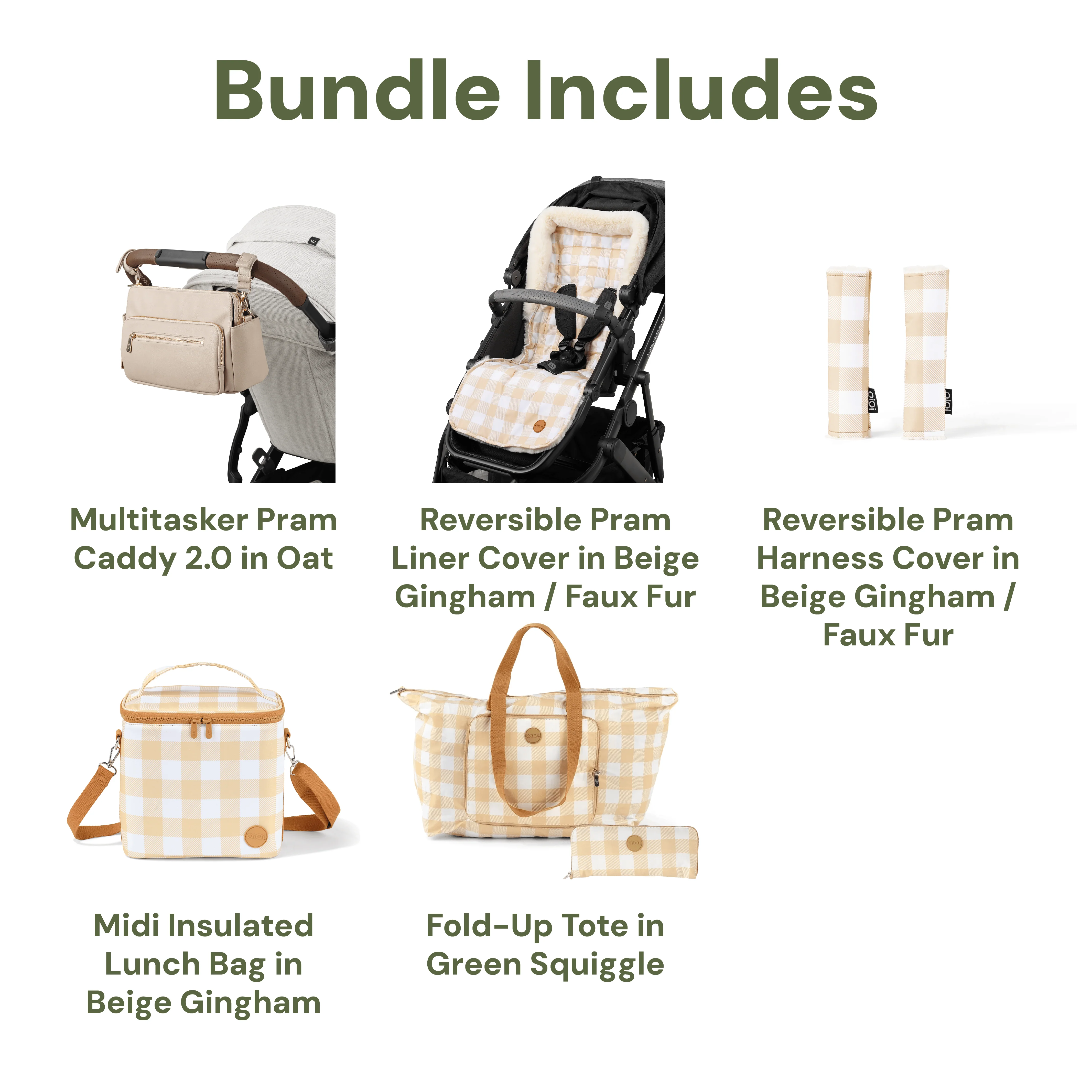 Pram Makeover Bundle - Oat & Gingham - Image 2