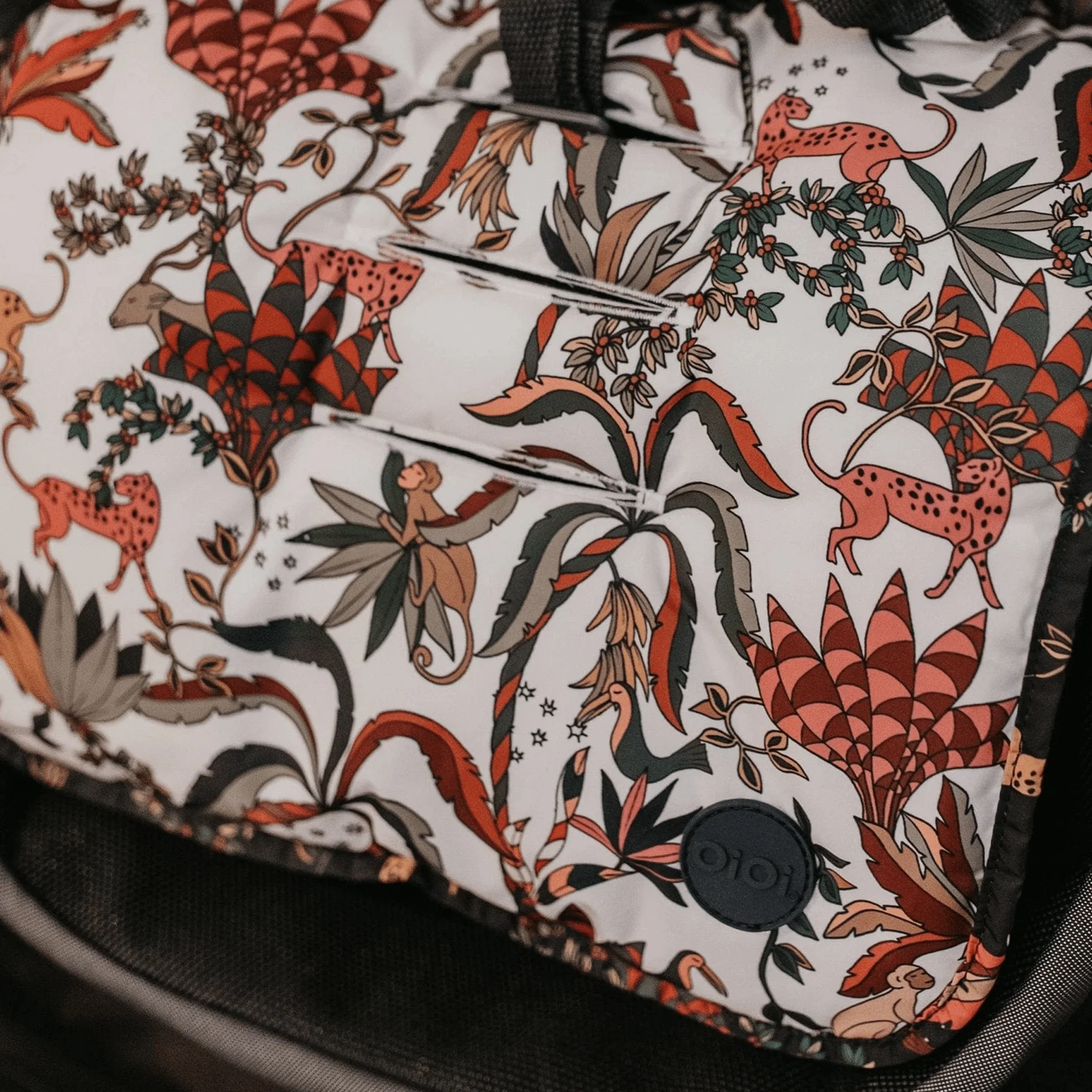 Reversible Pram Liner - Jungle (PRE-ORDER FOR MAY DELIVERY) - Image 4