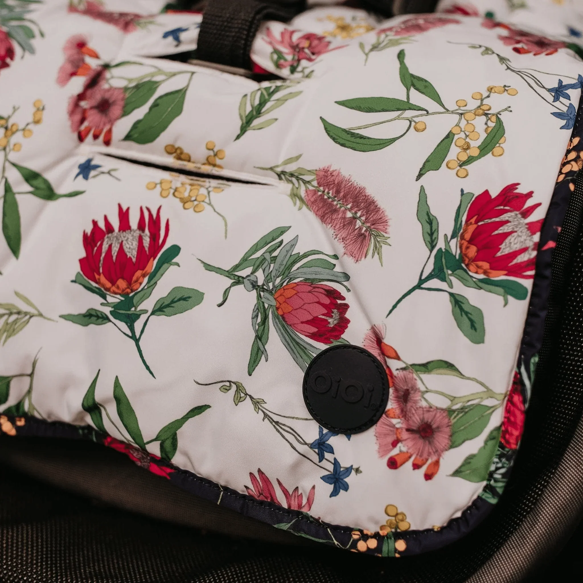 Reversible pram liner - Botanical - Image 4