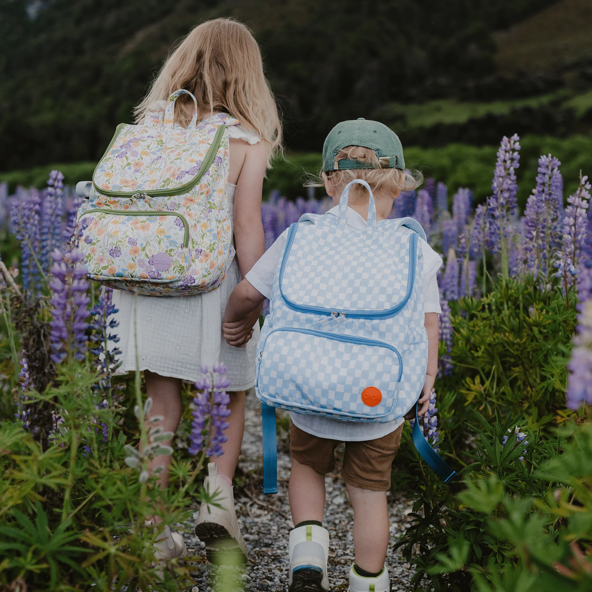 Signature Kids Backpack - Blue Check - Image 10