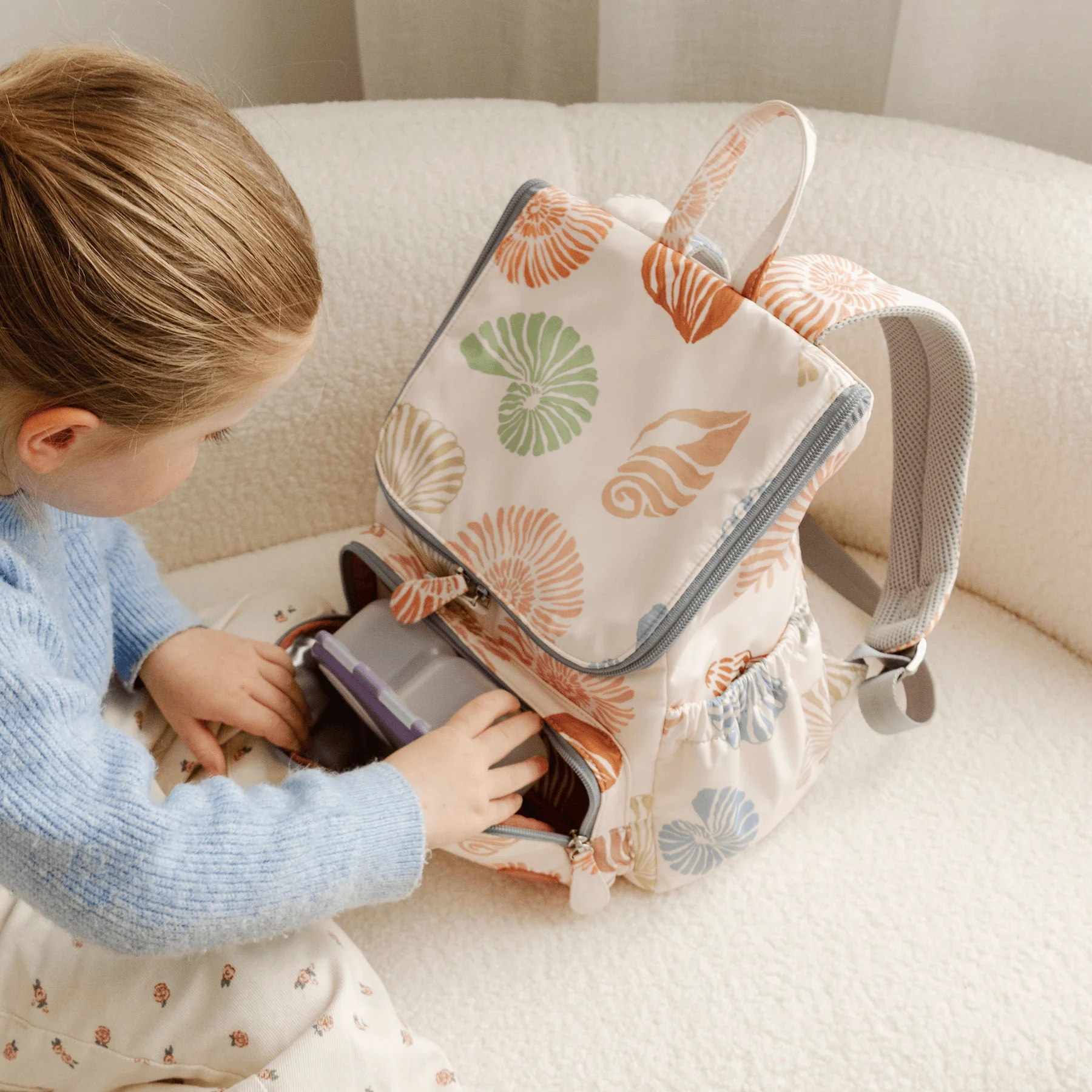 Signature Kids Backpack - Seashells - Image 6