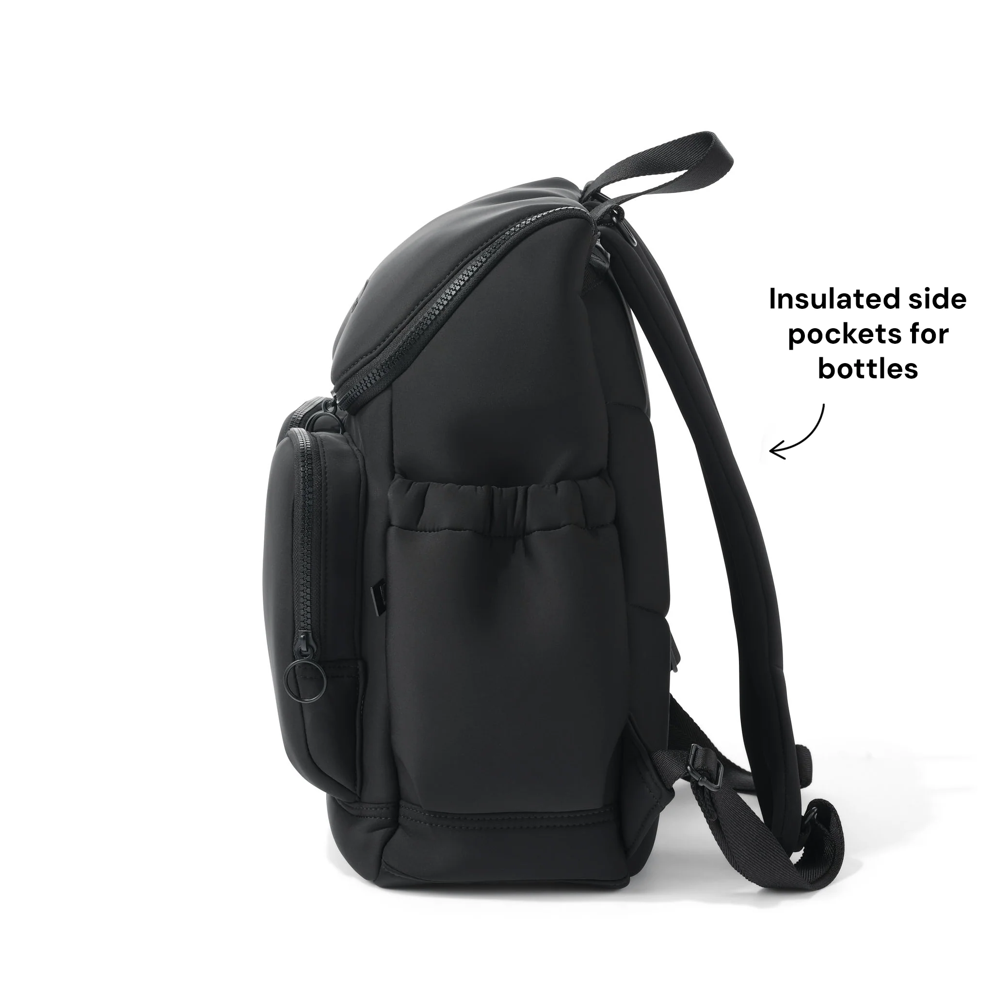 Signature Nappy Backpack - Black Neoprene - Image 10