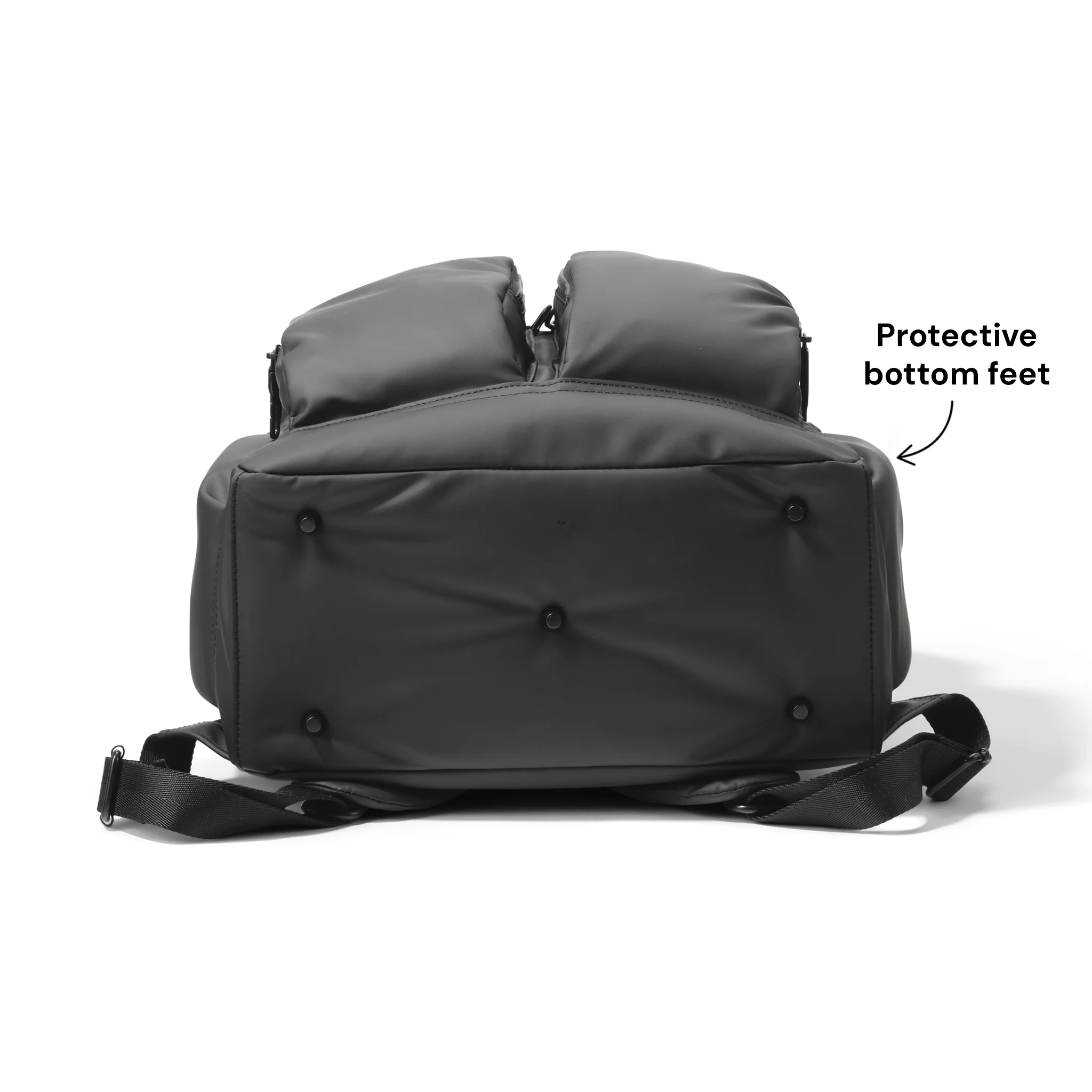 Signature Nappy Backpack - Black Weatherproof - Image 6