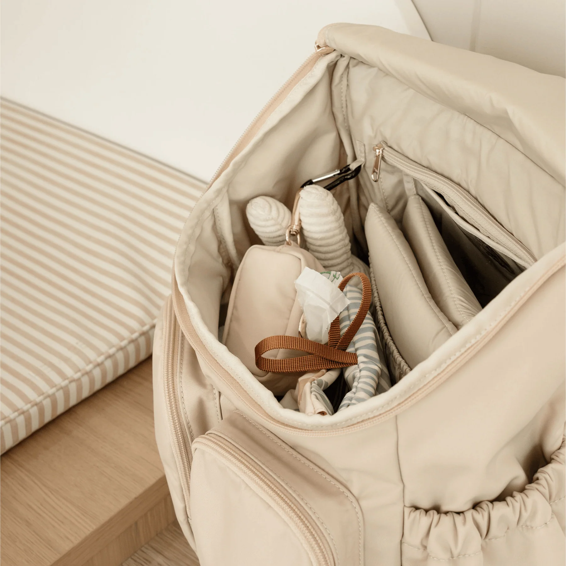 Waste Bag Dispenser - Beige Nylon - Image 3