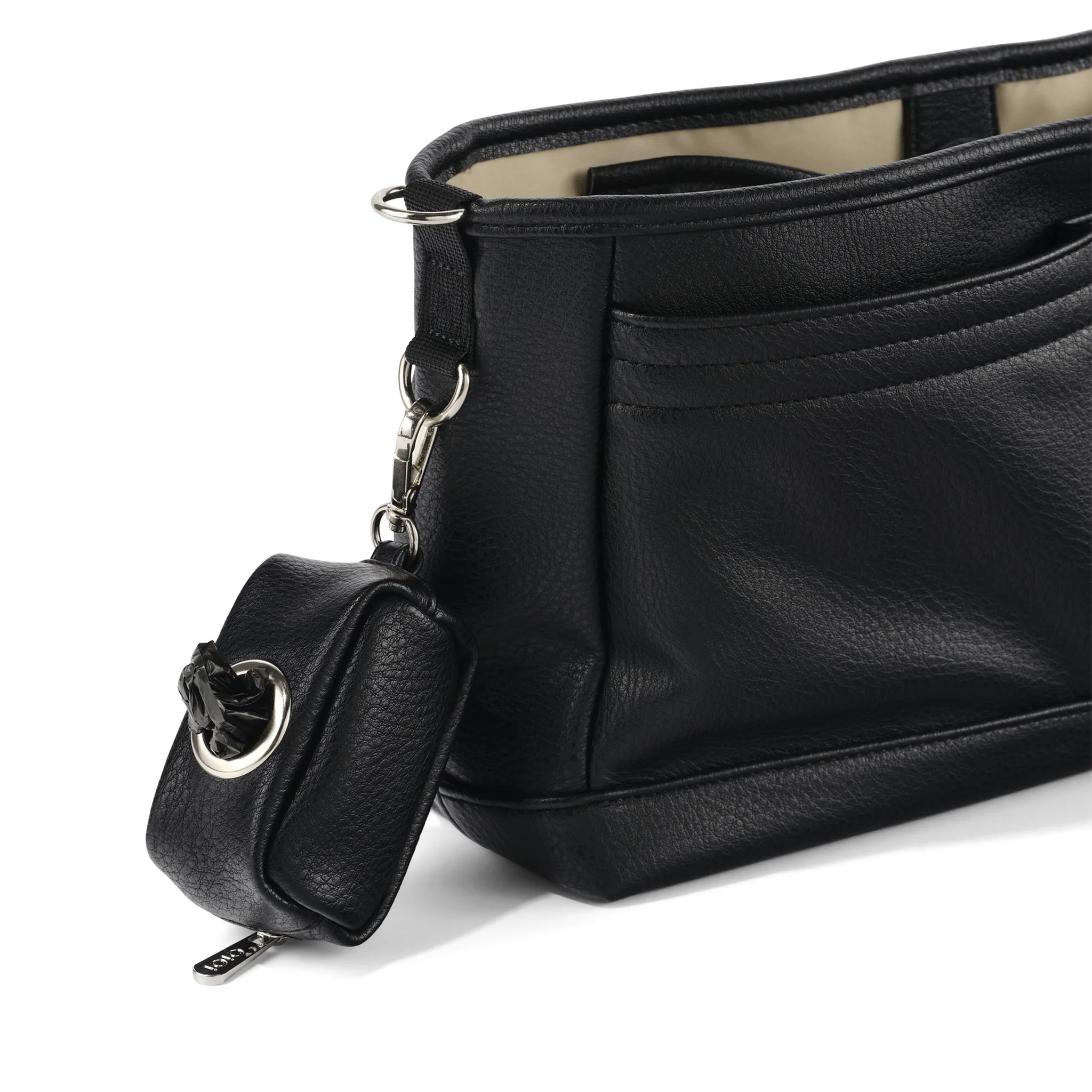 Waste Bag Dispenser - Black Vegan Leather - Image 3